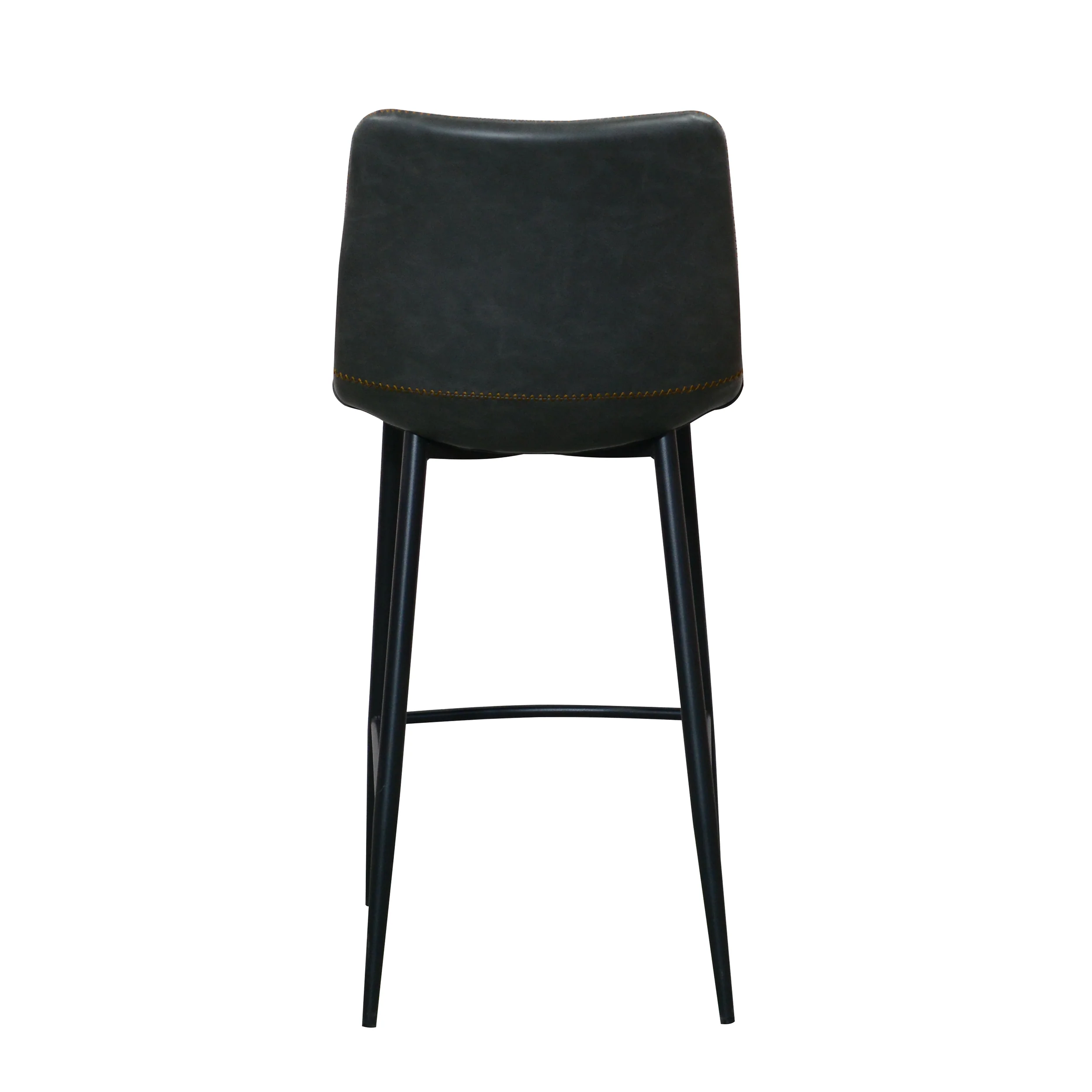Edward Faux Leather Bar Stool | Grey - Image 5