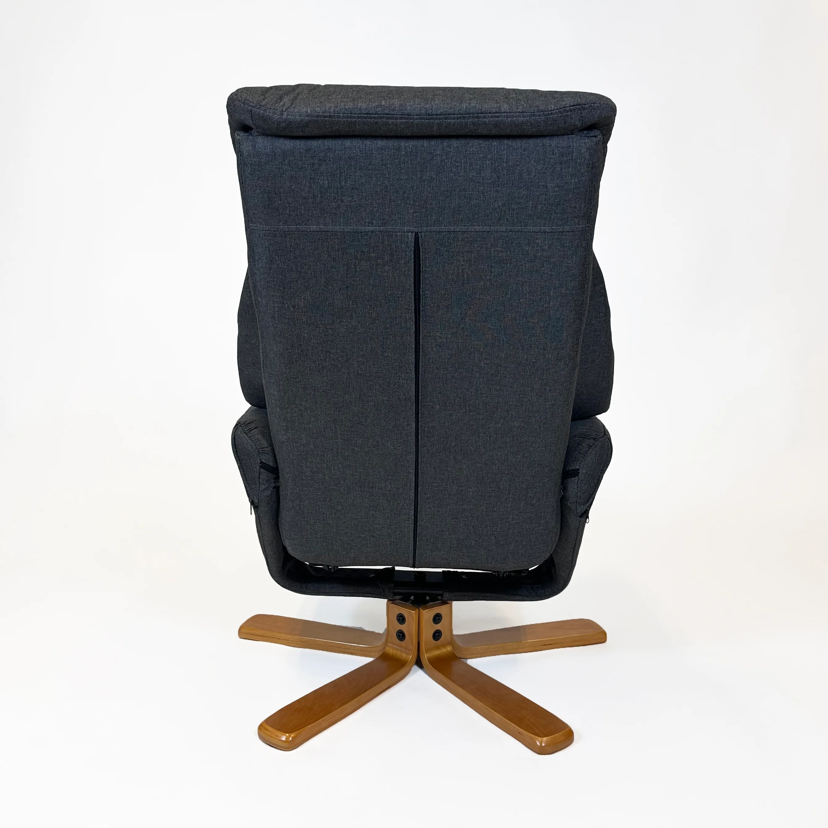 Florida Swivel Recliner & Footstool | Charcoal - Image 5
