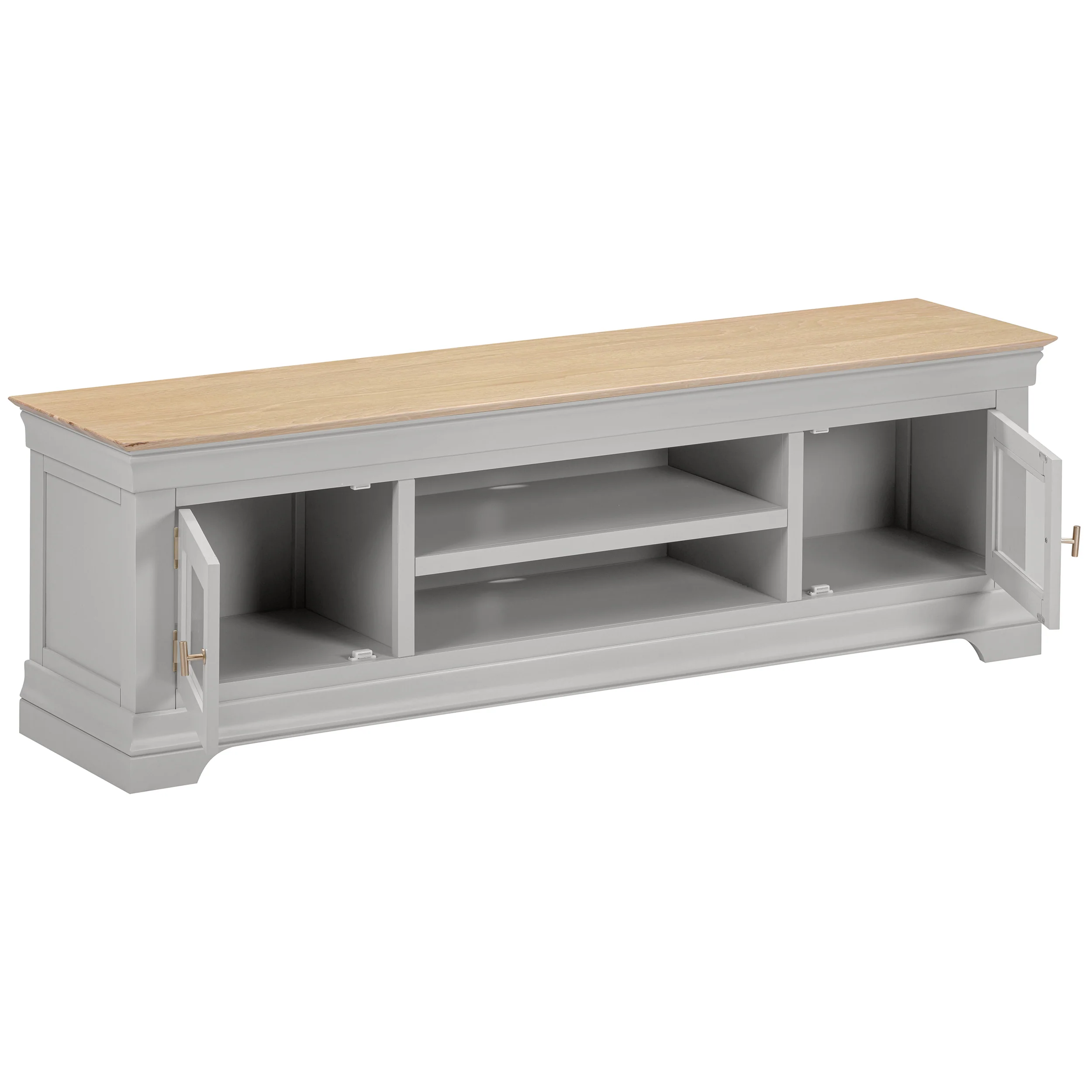Francis Pebble Grey Extra Large TV Unit - Image 3