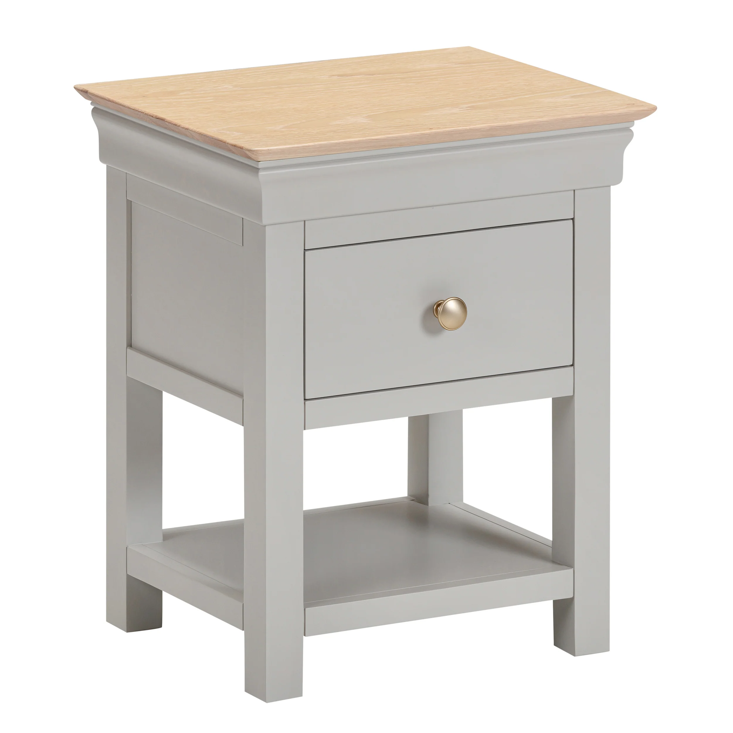 Francis Pebble Grey Lamp Table - Image 3