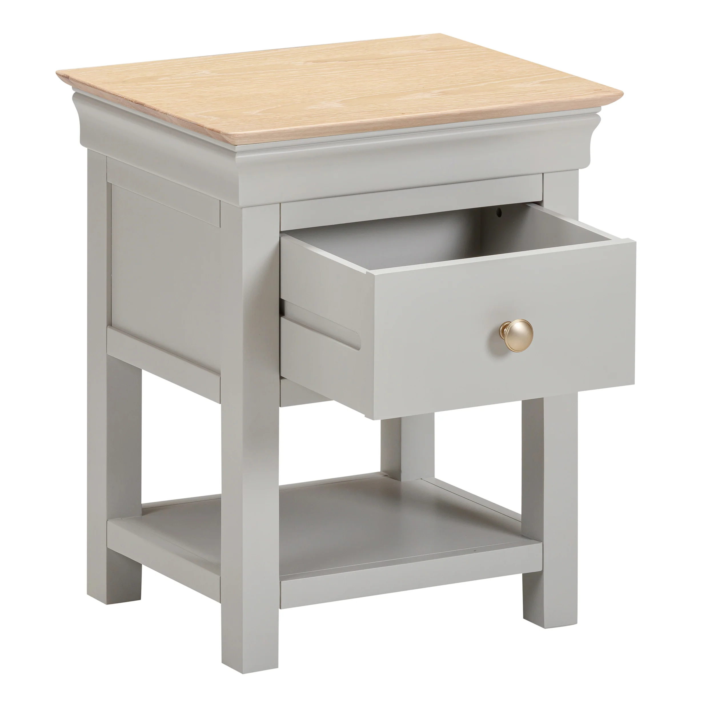 Francis Pebble Grey Lamp Table - Image 4