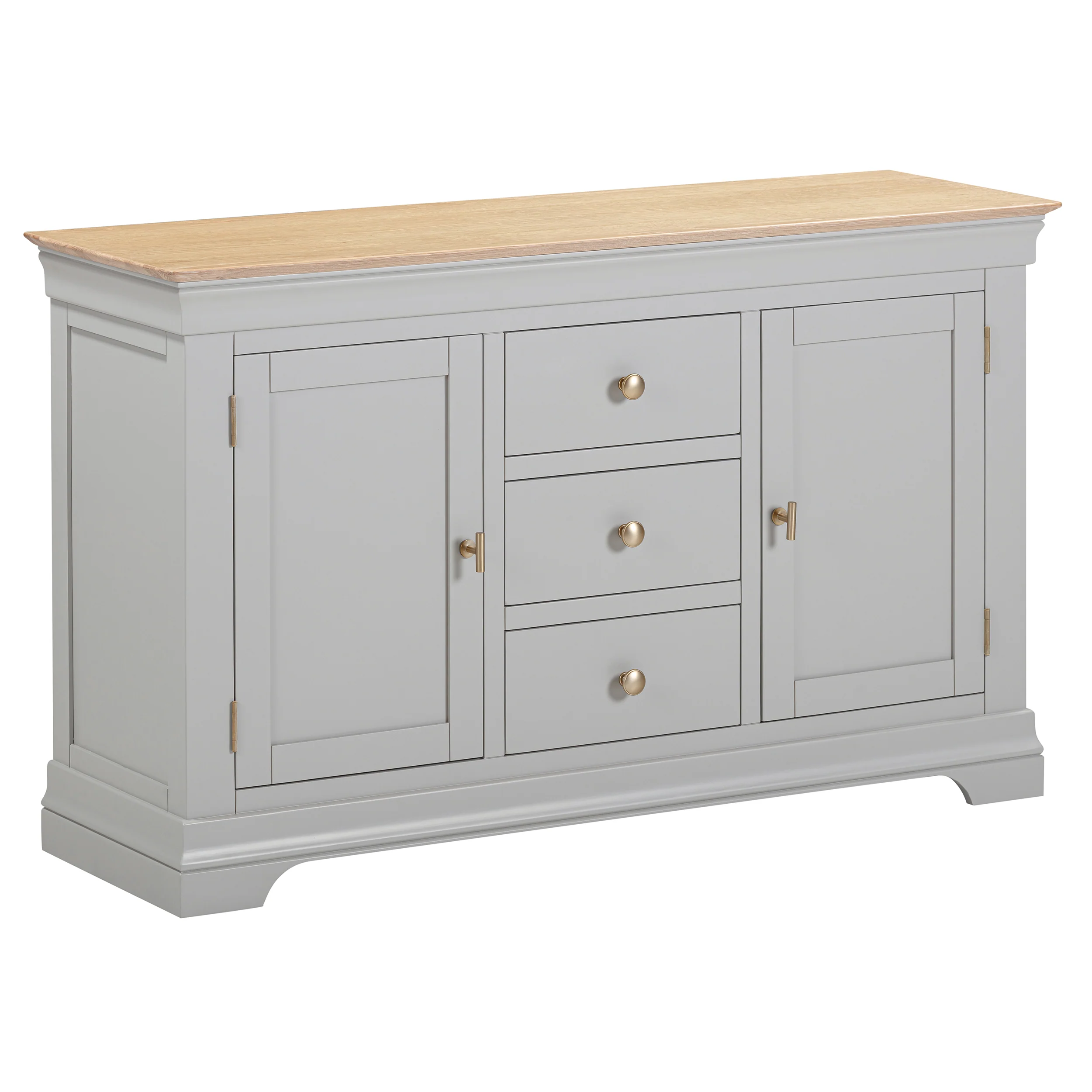 Francis Pebble Grey Large Sideboard - Image 3