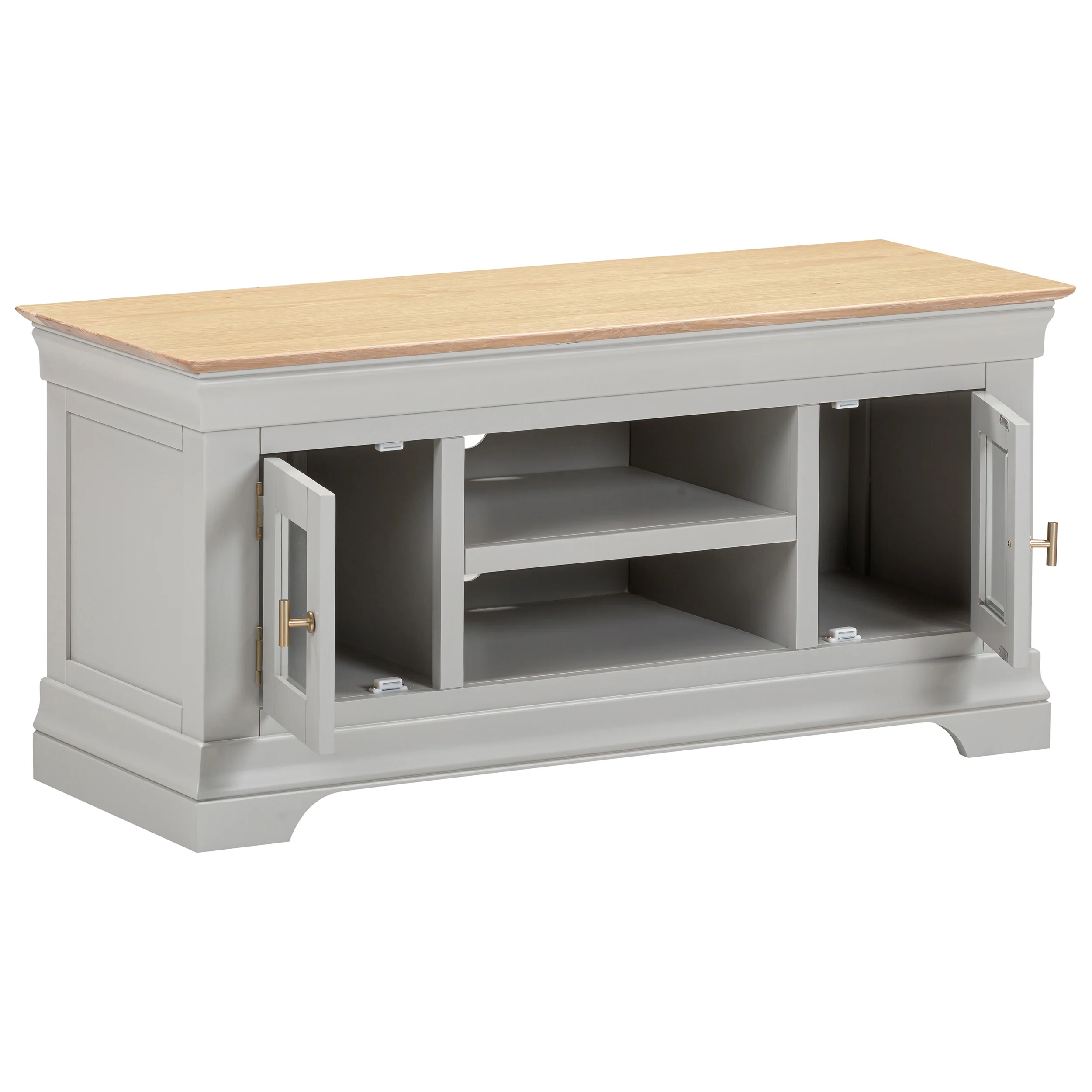 Francis Pebble Grey Large TV Unit - Image 4