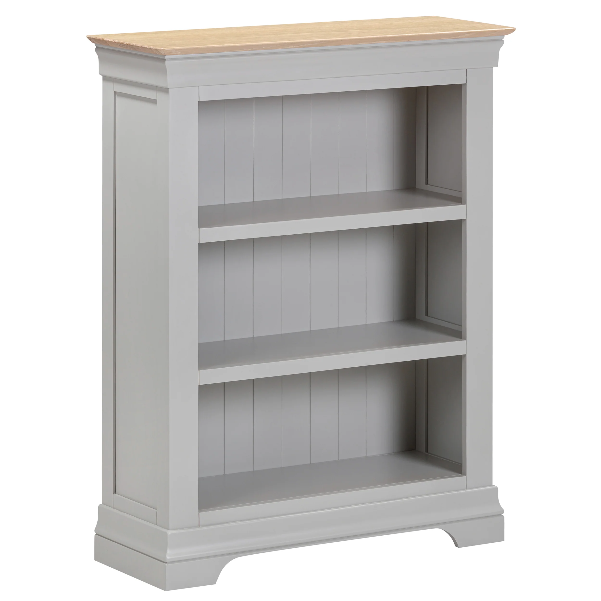 Francis Pebble Grey Small Bookcase - Image 3