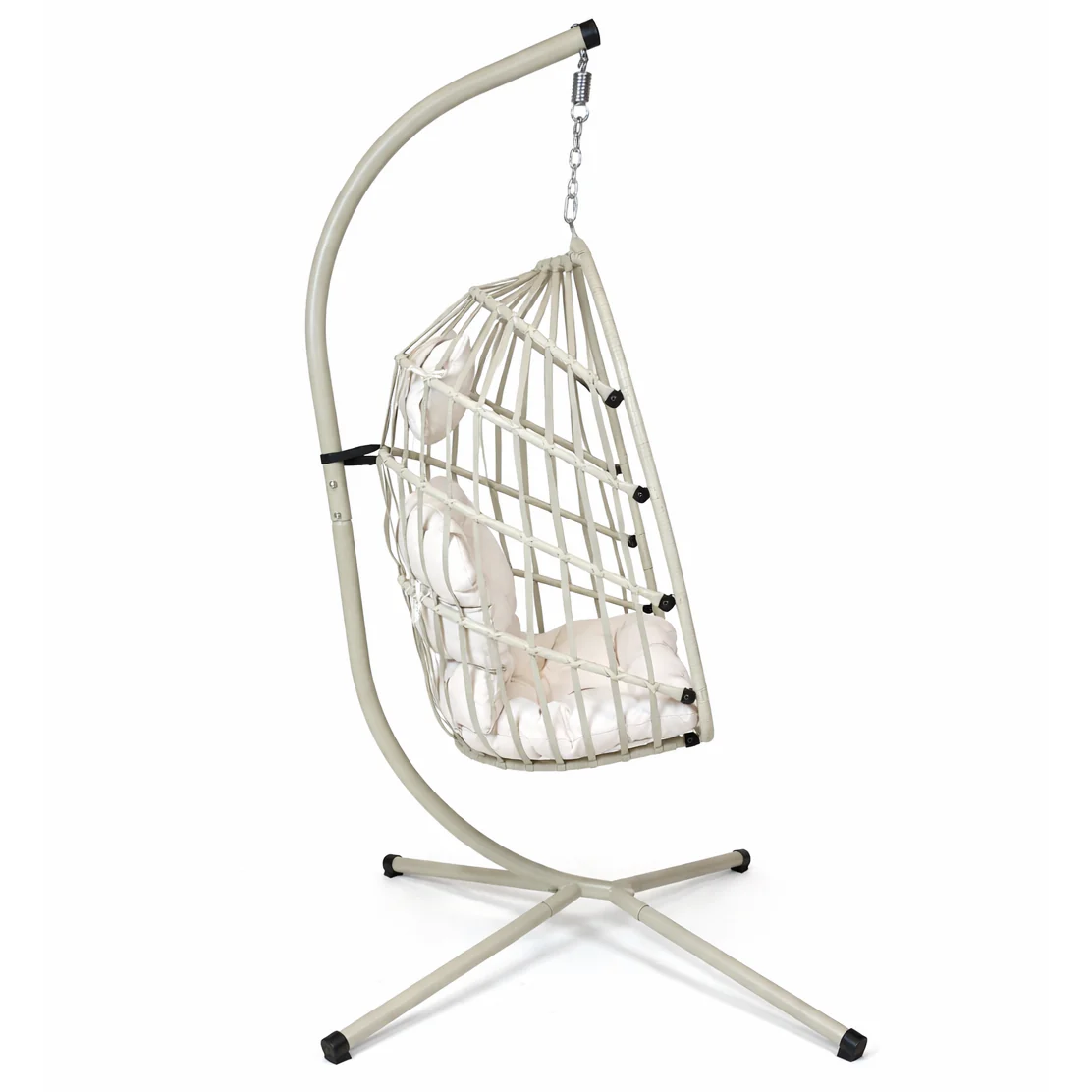 Geelong Hanging Egg Chair | Cream - Image 4