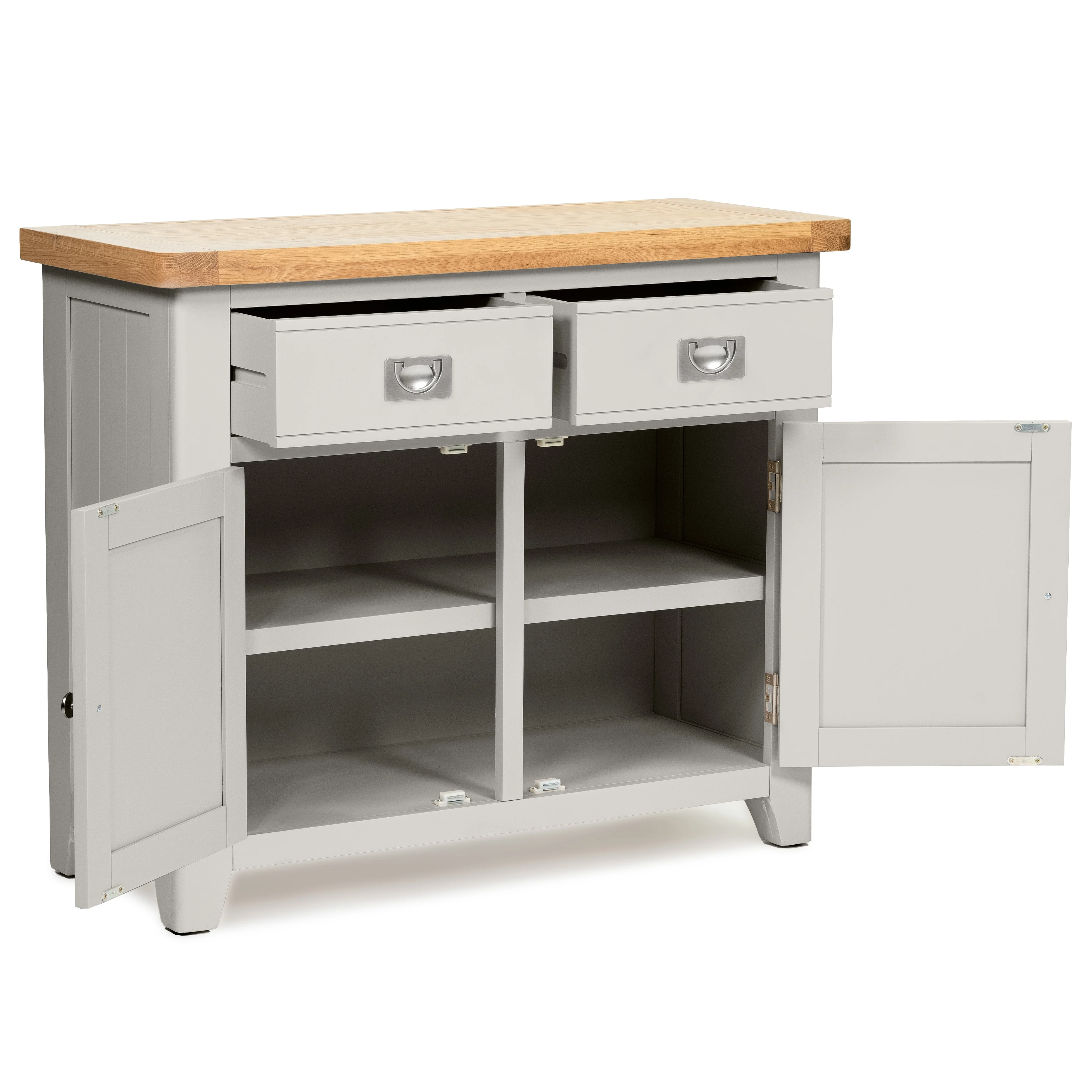 Gloucester Grey 2 Door 2 Drawer Sideboard - Image 3