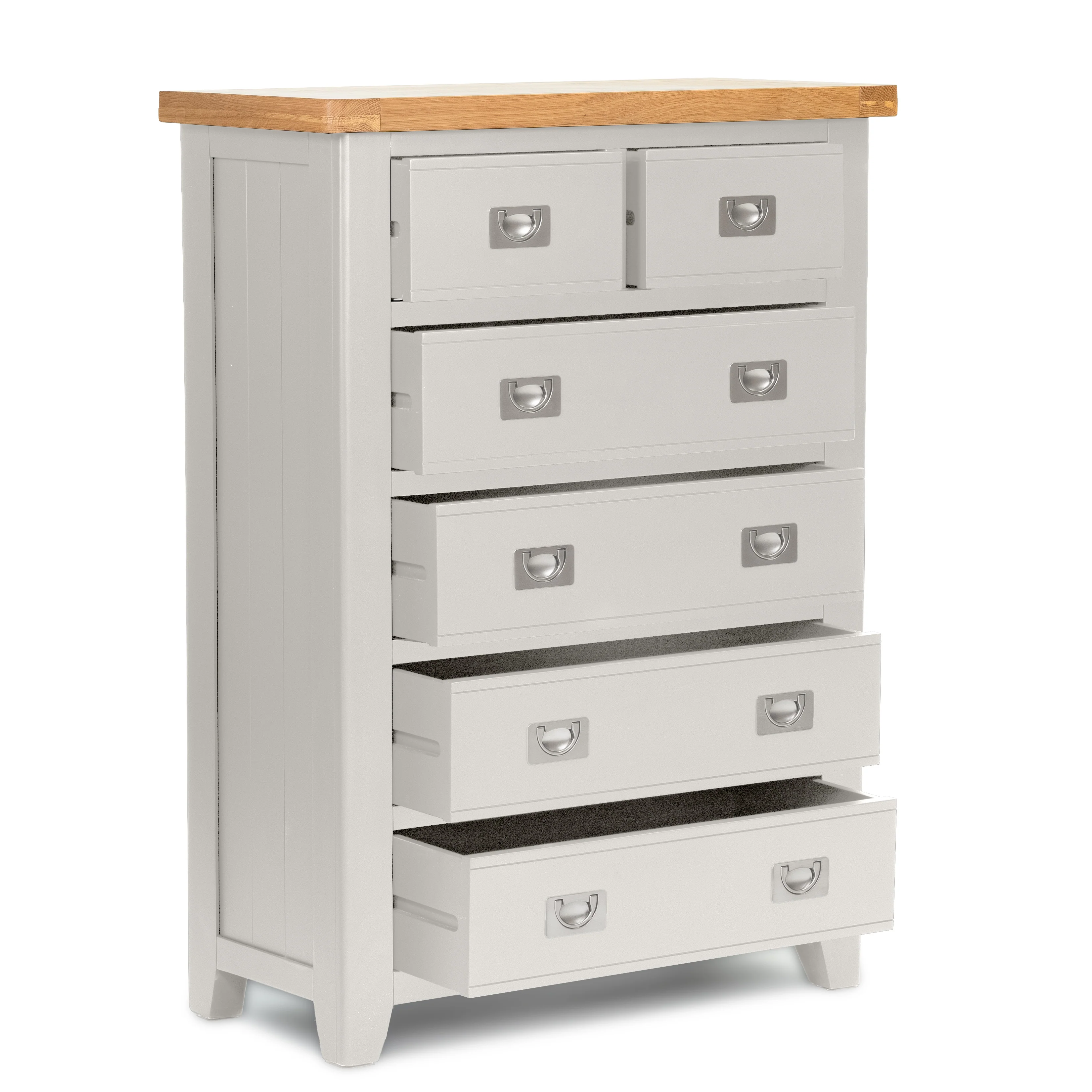 Gloucester Grey 2 Over 4 Chest Of Drawers - Image 3