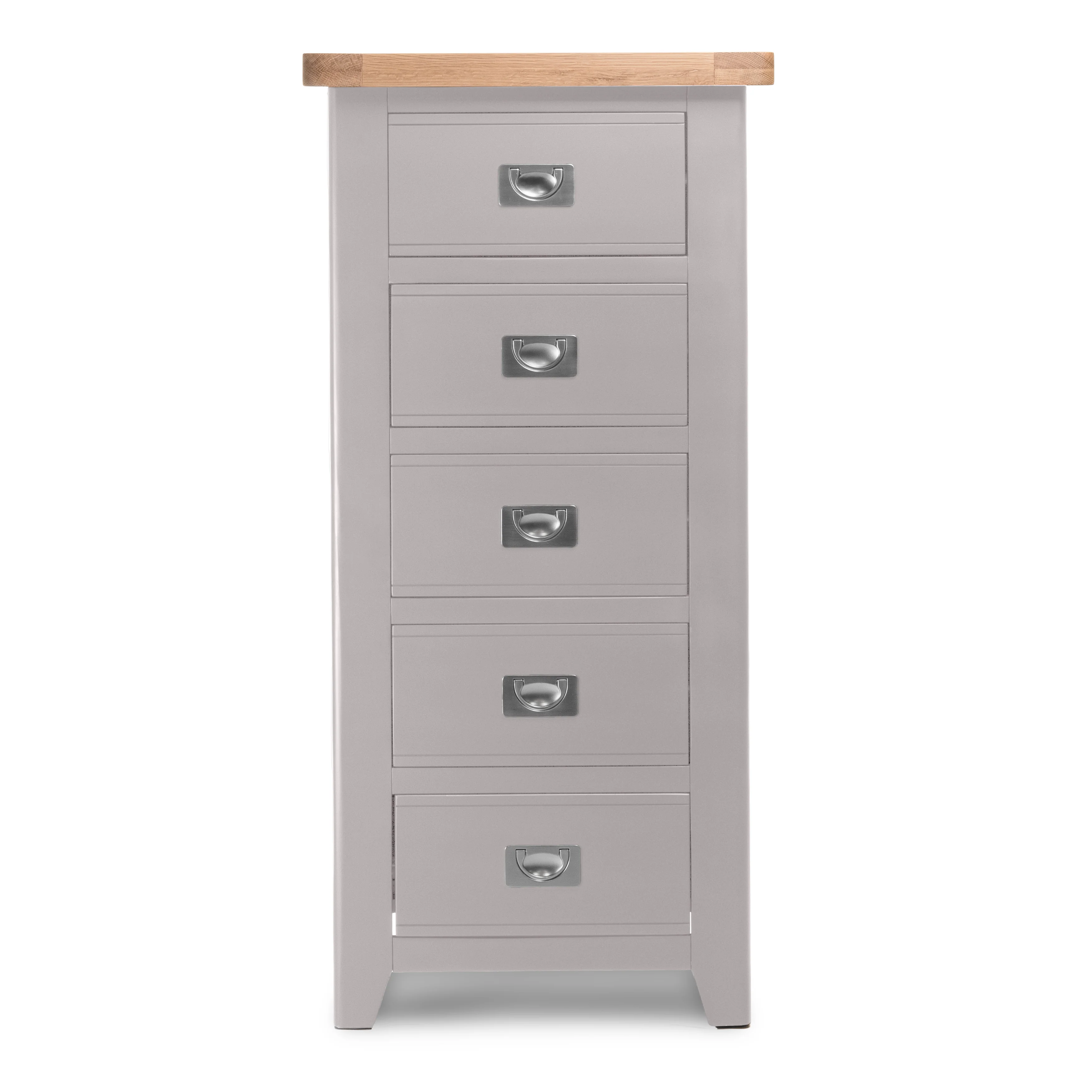 Gloucester Grey 5 Drawer Tallboy Chest - Image 3