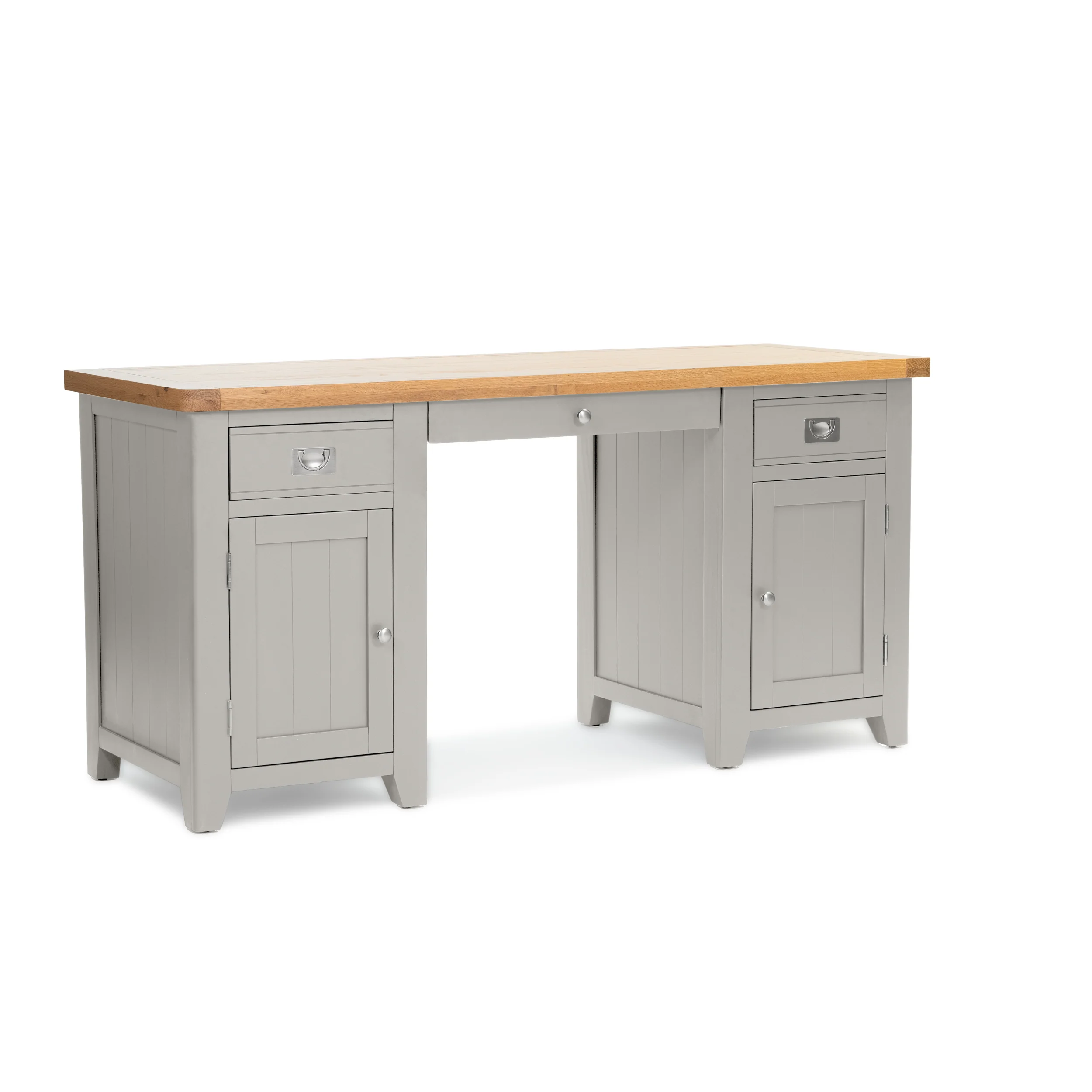 Gloucester Grey Double Pedestal Desk - Image 3