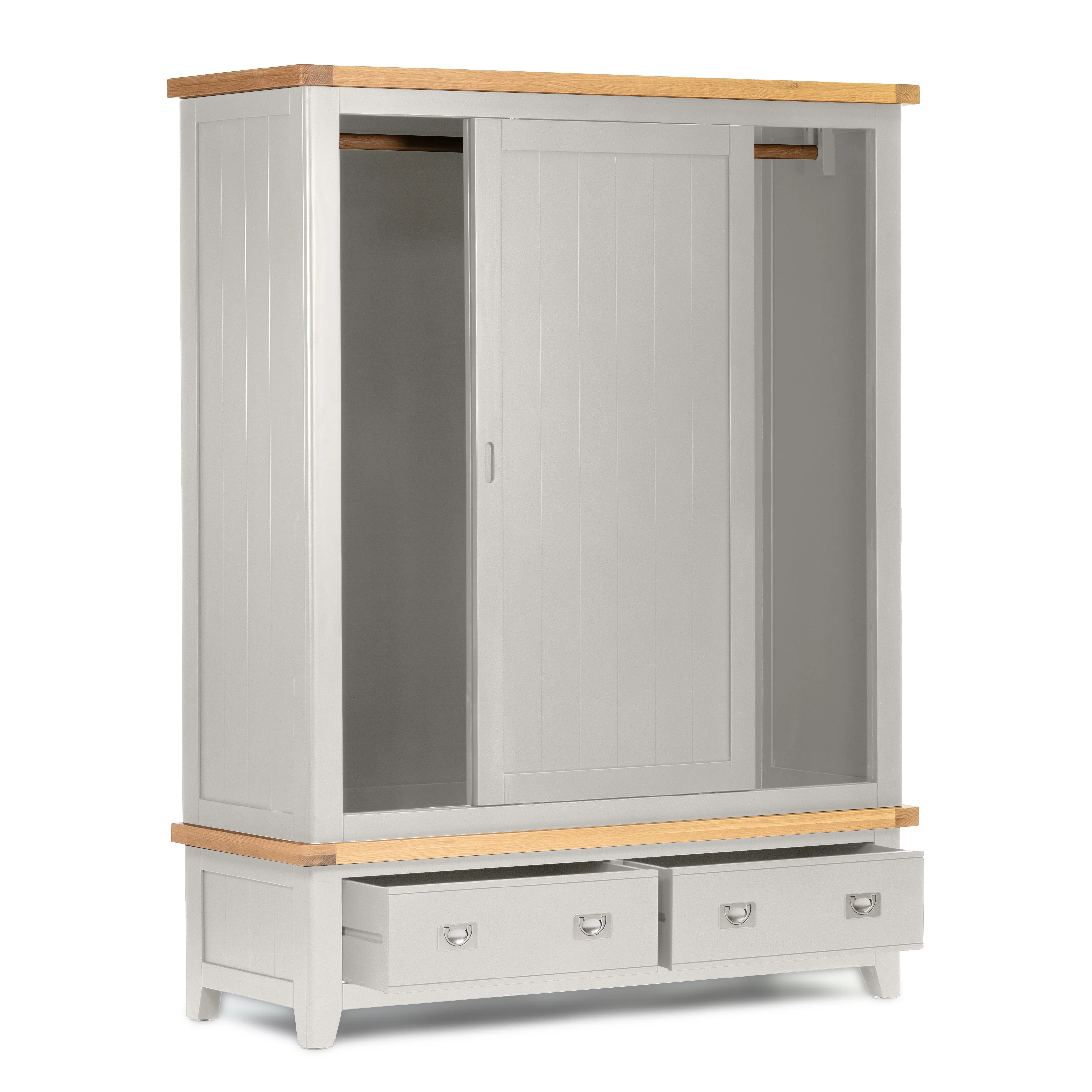 Gloucester Grey Large Double Sliding Door Wardrobe - Image 2