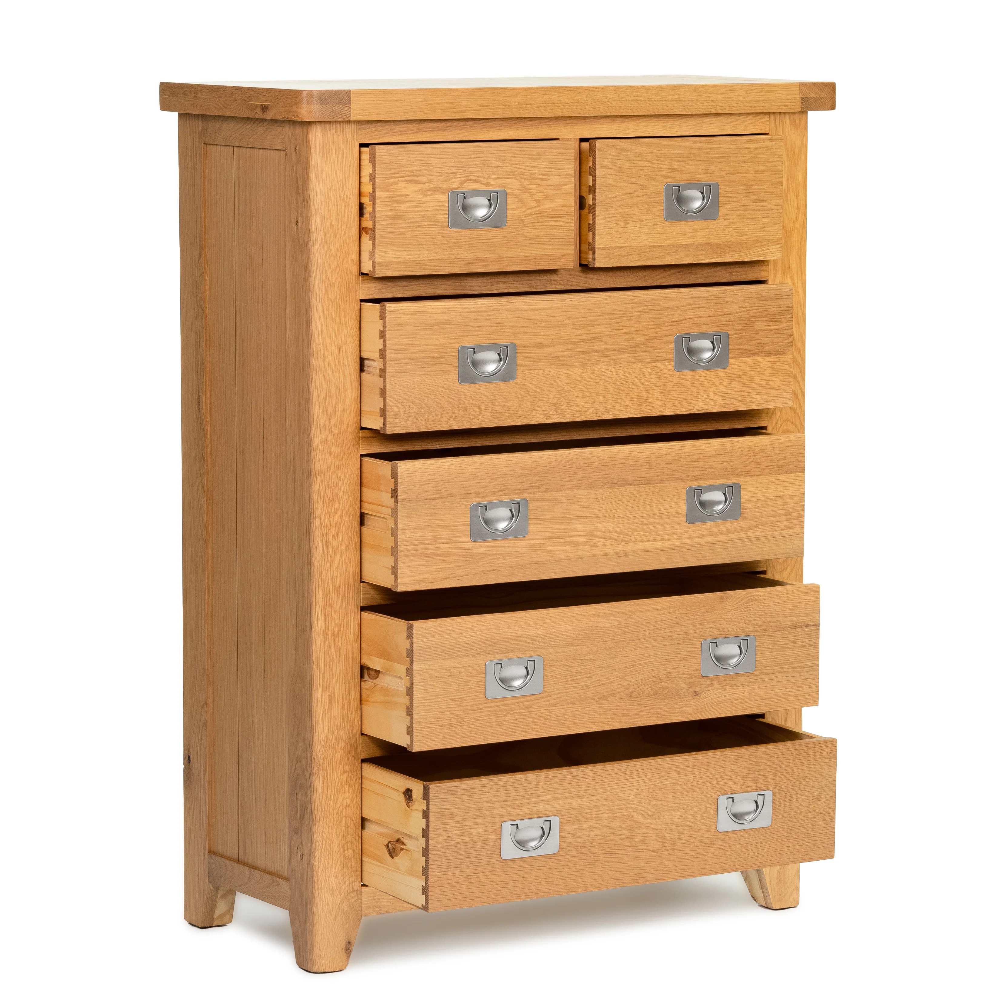 Gloucester Oak 2 Over 4 Chest Of Drawers - Image 3