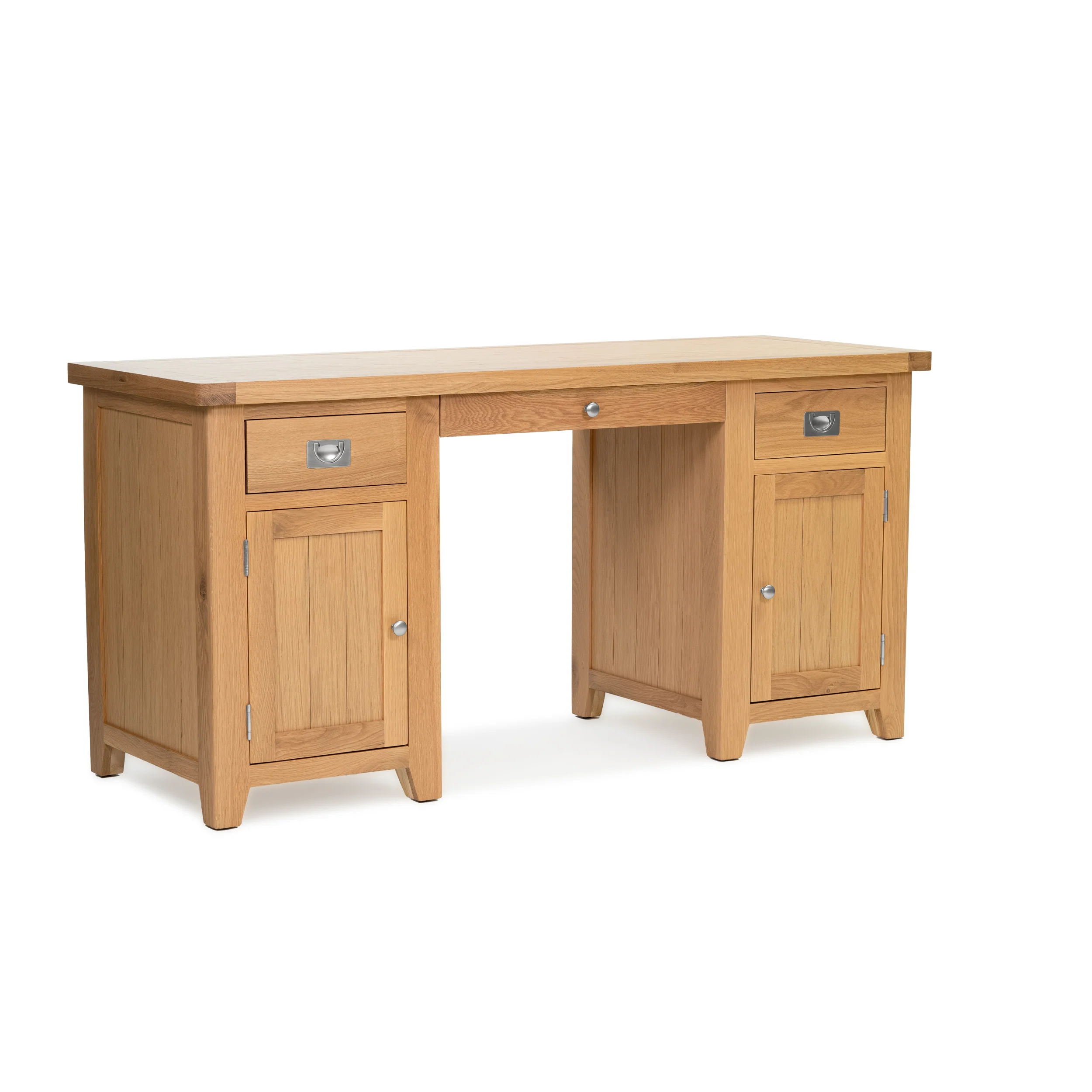 Gloucester Oak Double Pedestal Desk - Image 3