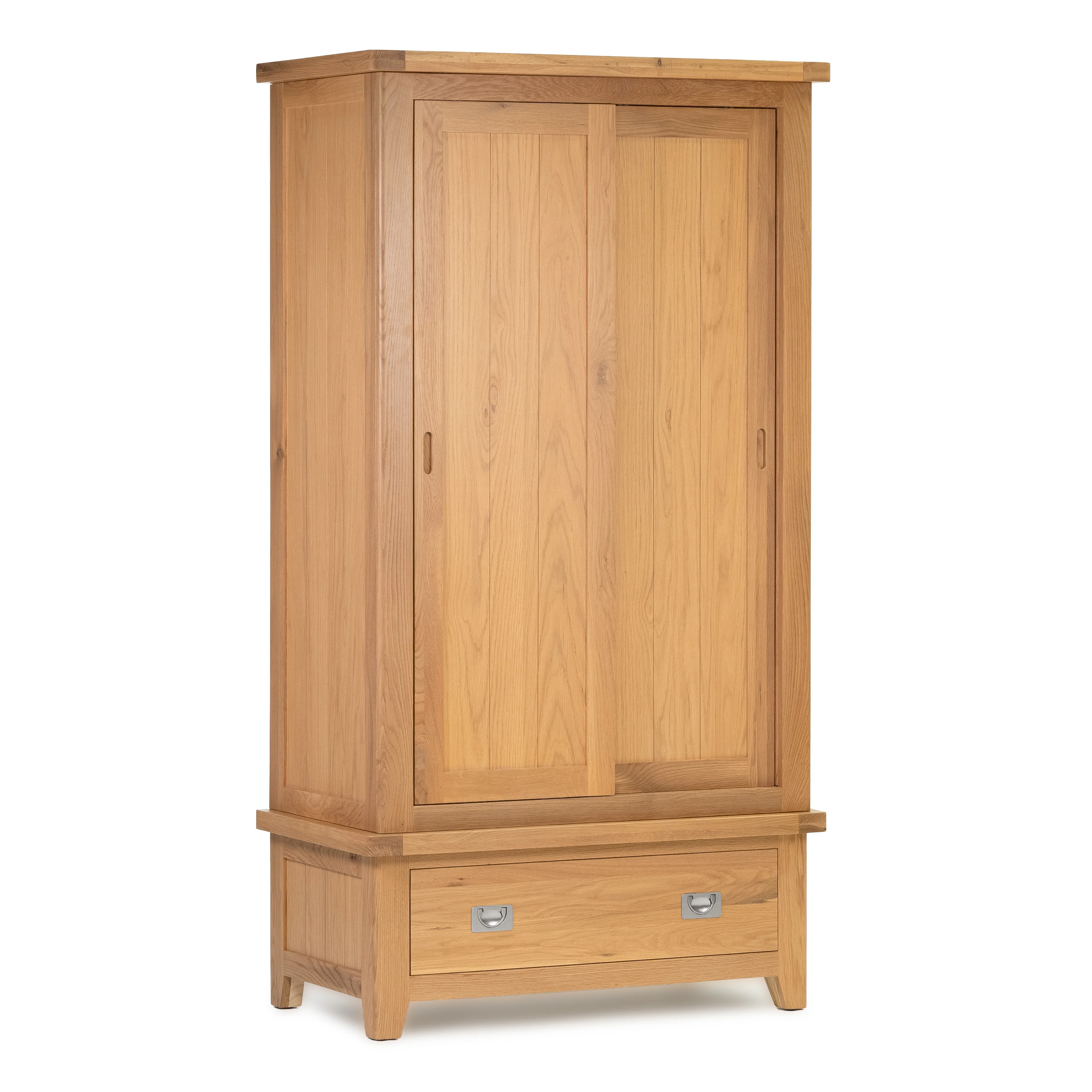 Gloucester Oak Double Sliding Door Wardrobe