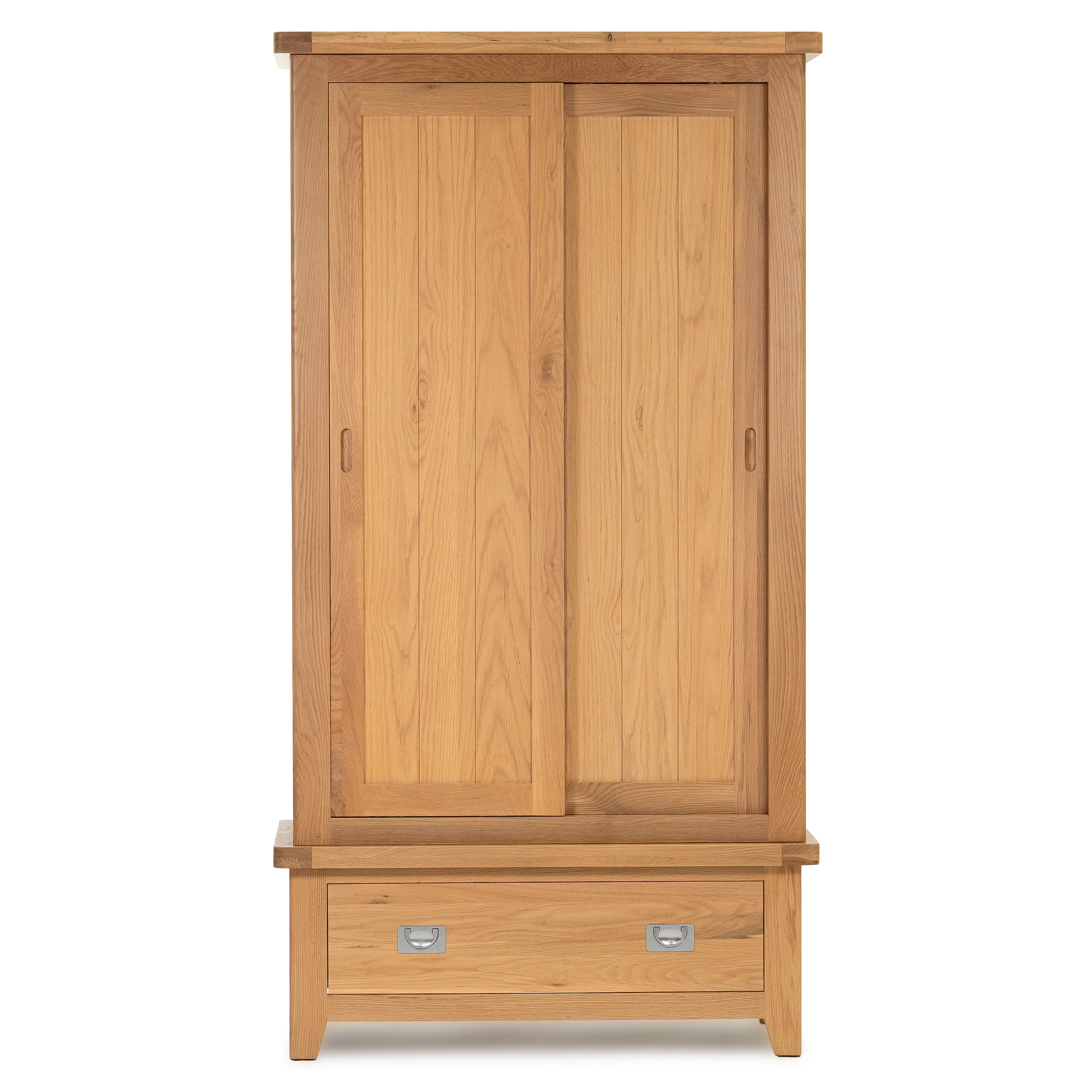 Gloucester Oak Double Sliding Door Wardrobe - Image 3