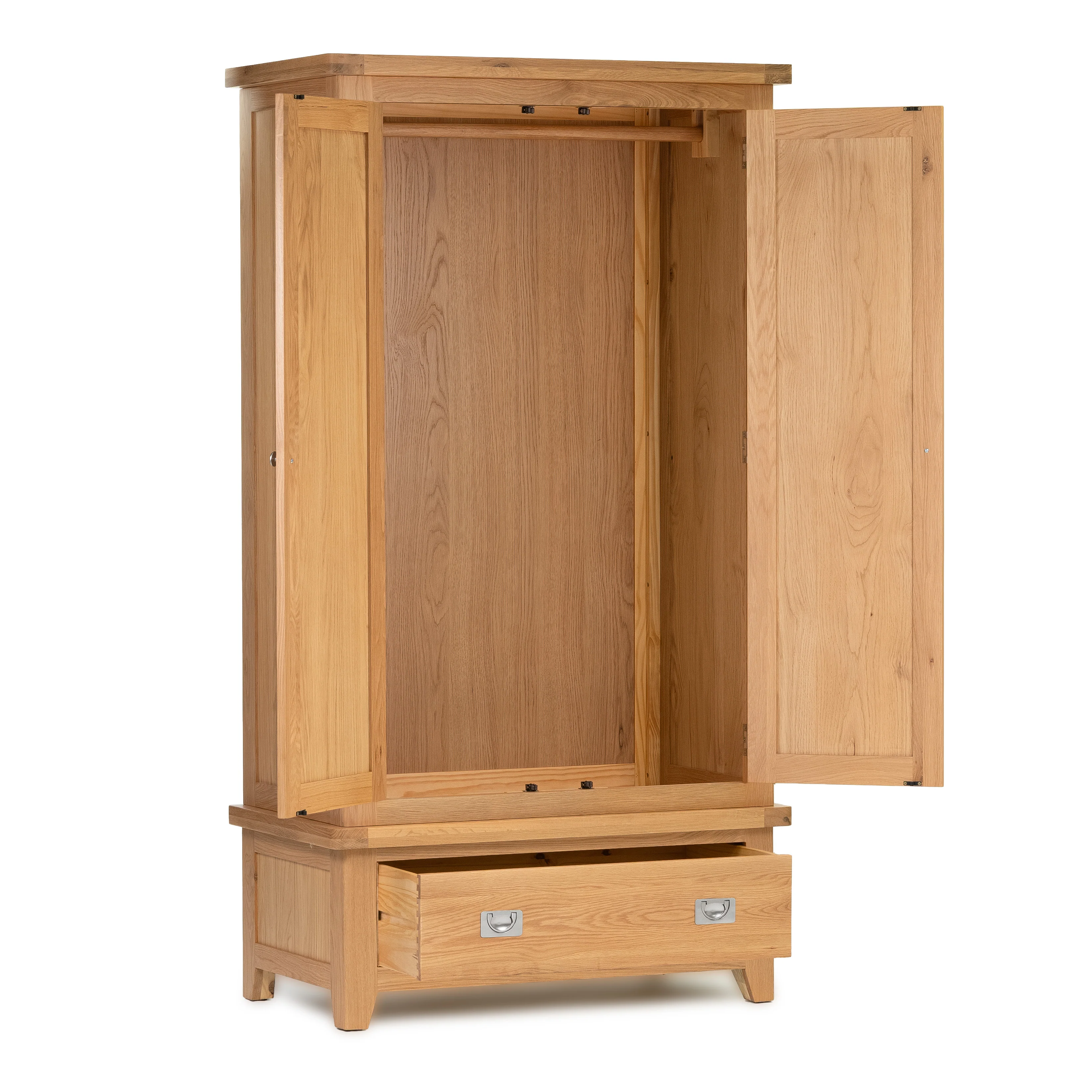 Gloucester Oak Double Wardrobe - Image 2
