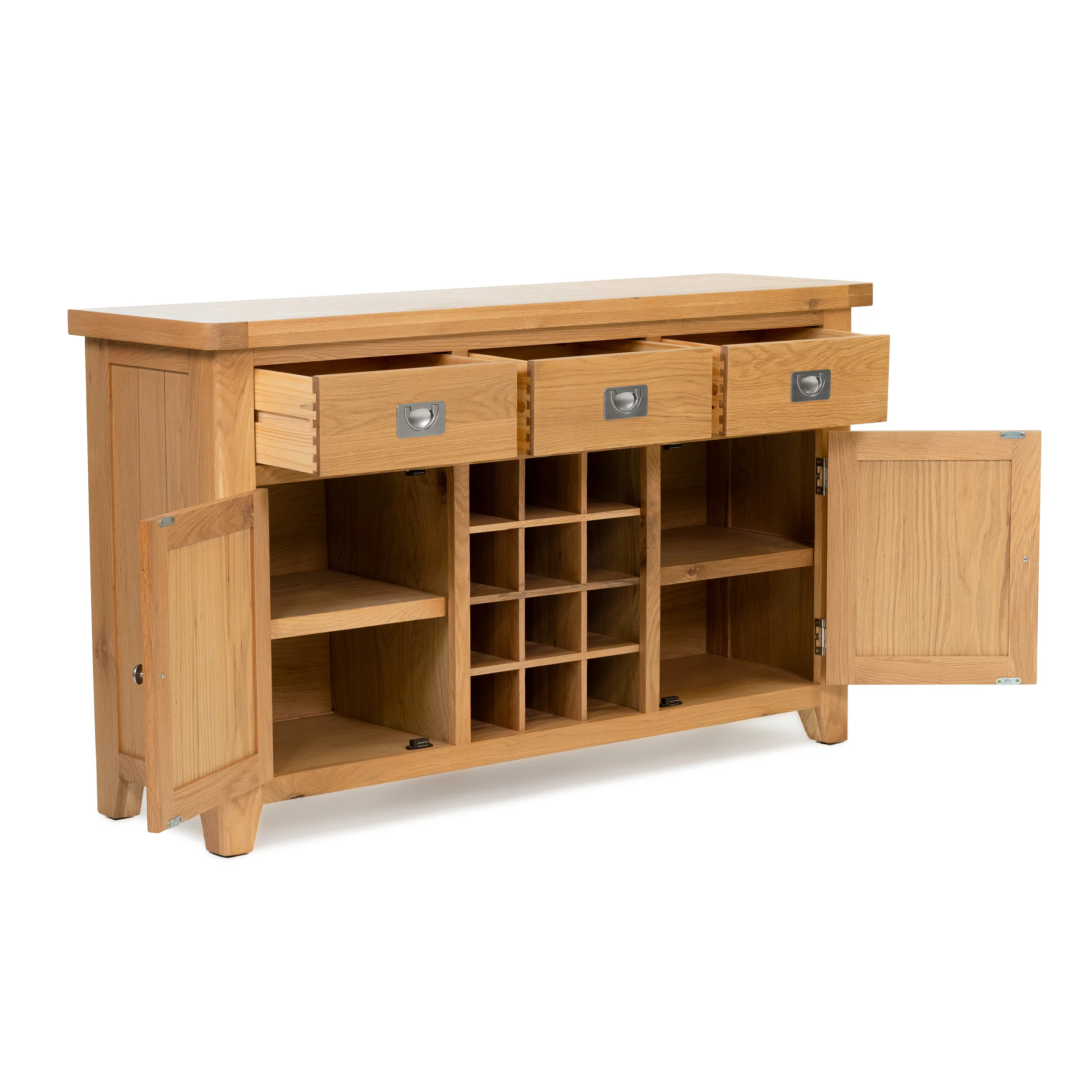 Gloucester Oak Large Wine Cabinet - Image 3
