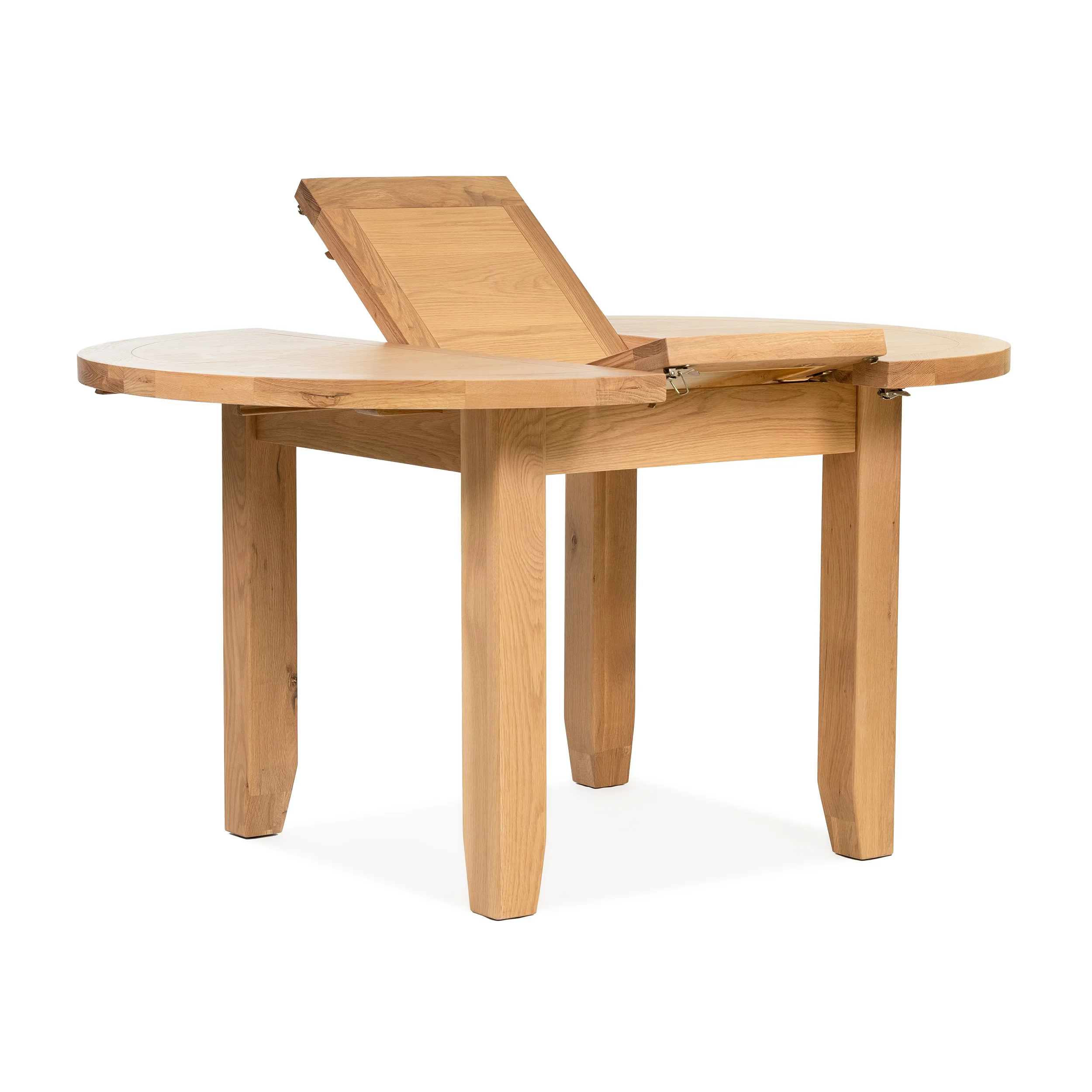 Gloucester Oak Round Extending Dining Table (1.1 m-1.5 m) - Image 2
