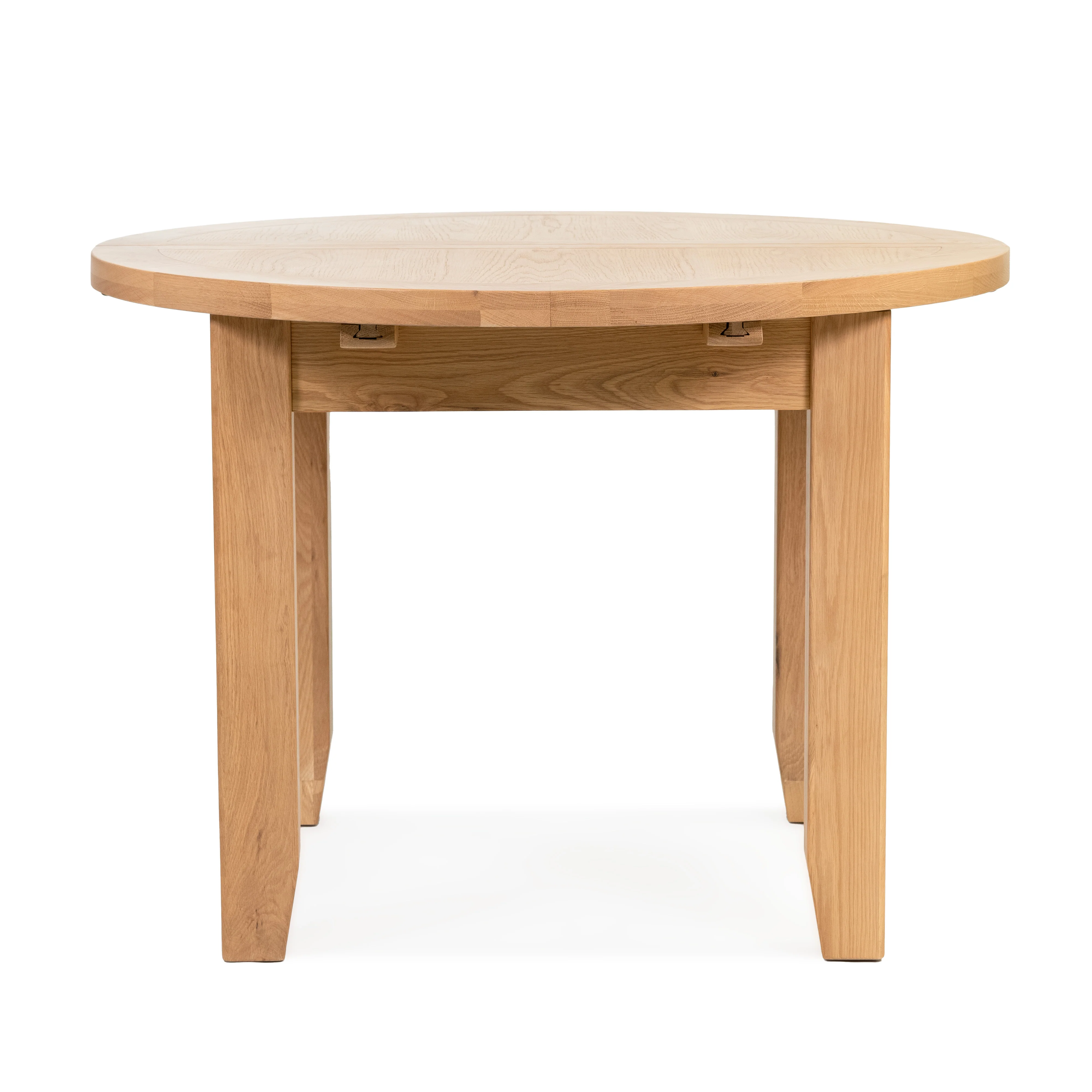 Gloucester Oak Round Extending Dining Table (1.1 m-1.5 m) - Image 3