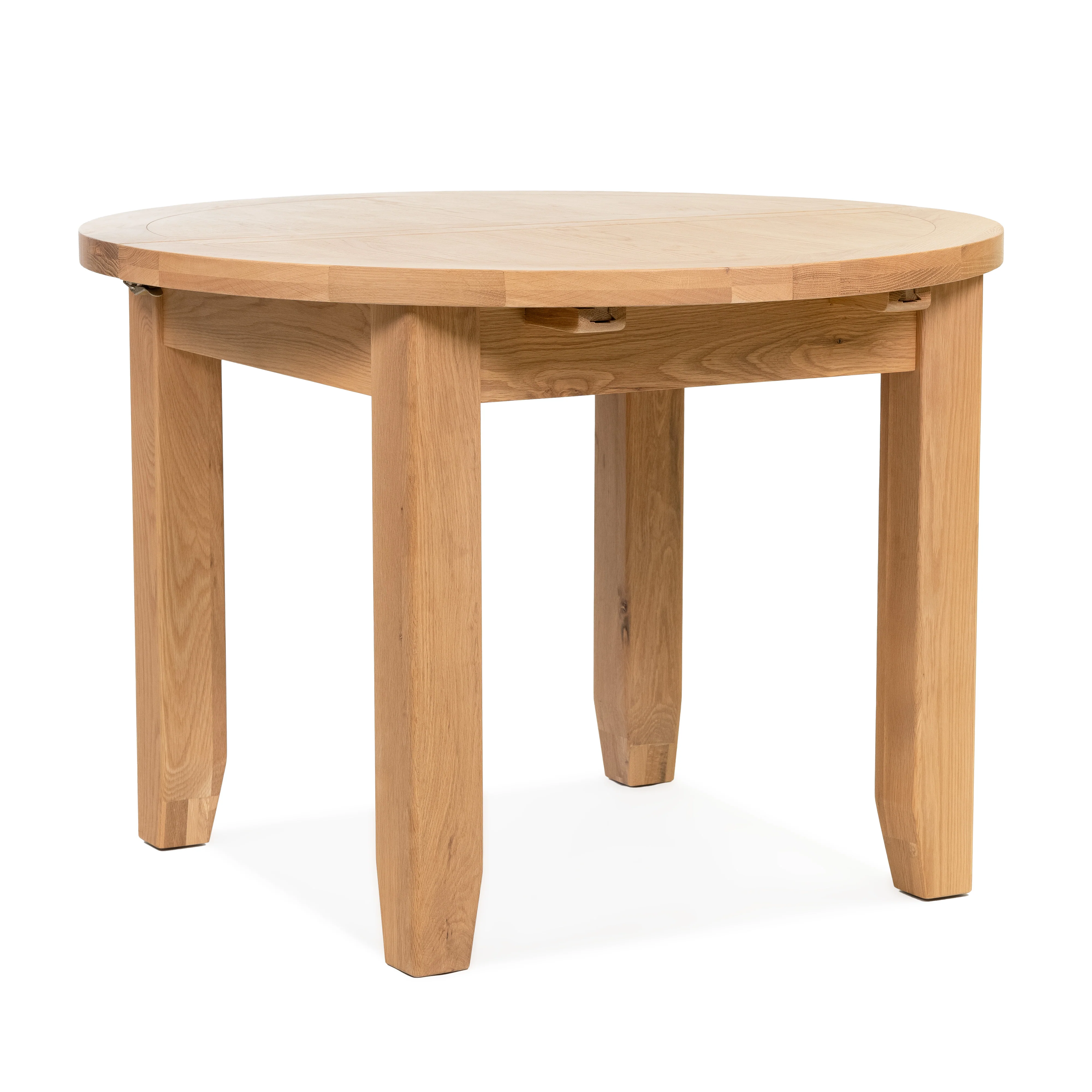 Gloucester Oak Round Extending Dining Table (1.1 m-1.5 m) - Image 4