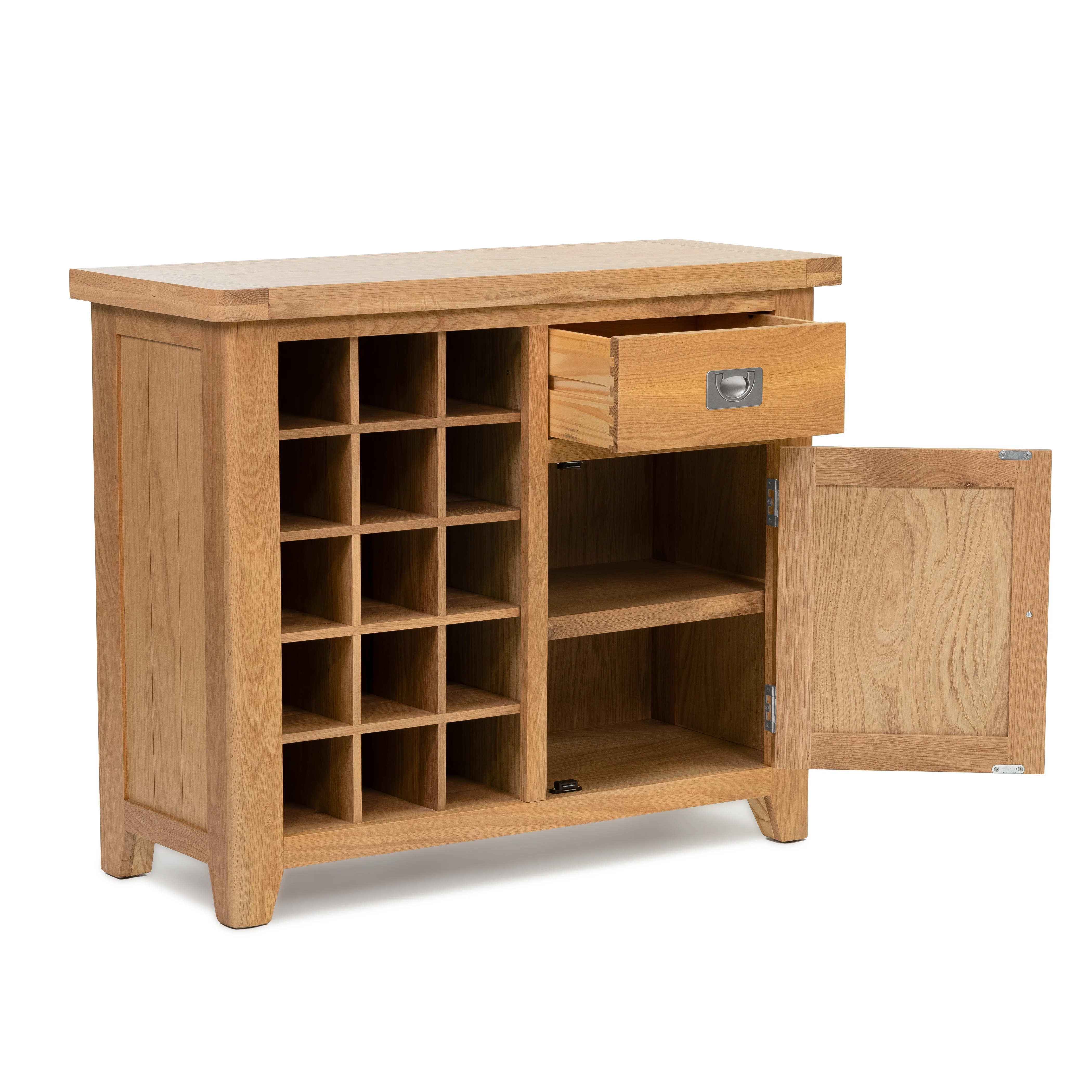 Gloucester Oak Small Wine Cabinet - Image 3