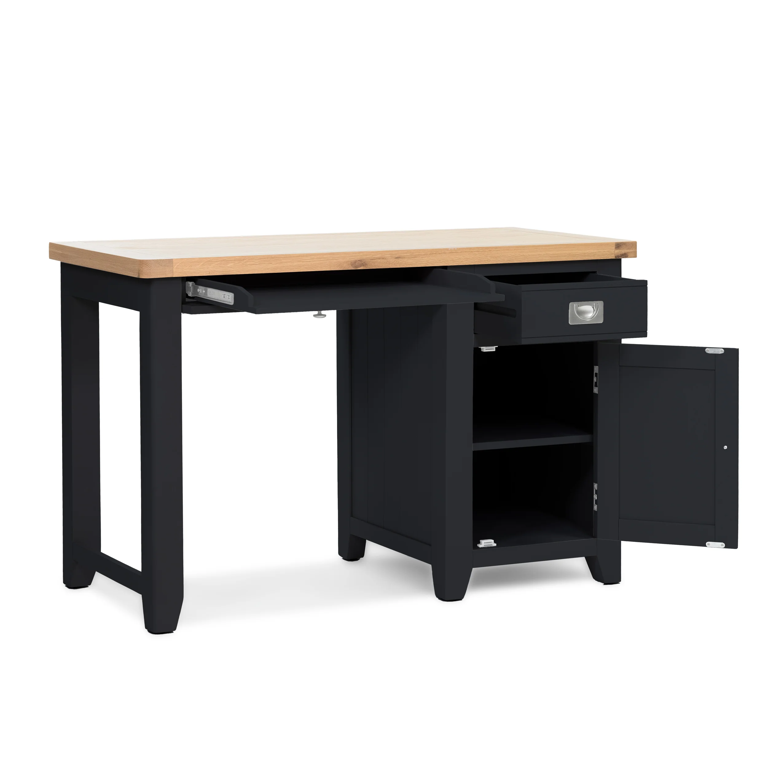 Gloucester Railings Single Pedestal Desk - Image 3