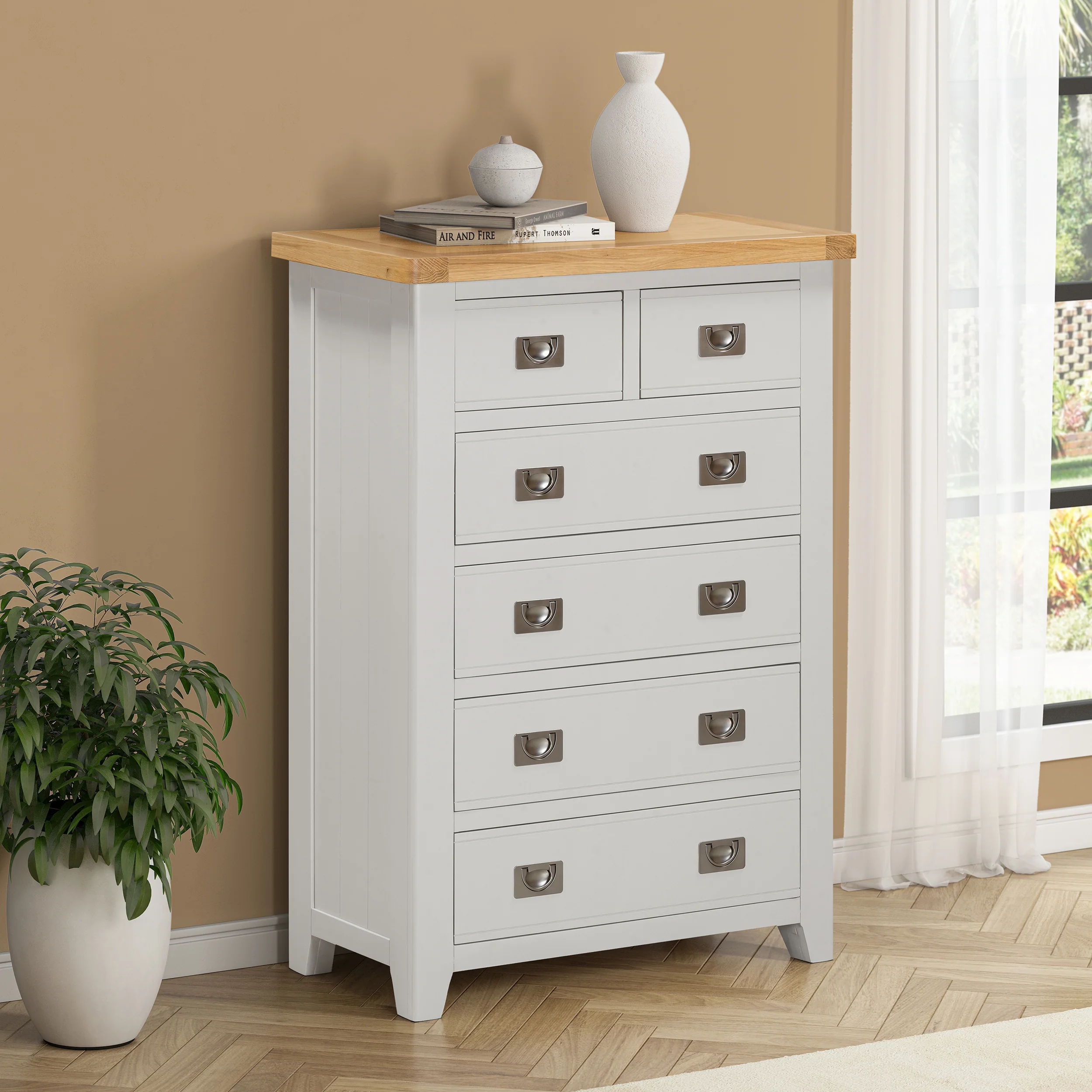 Gloucester Stone 2 Over 4 Chest Of Drawers