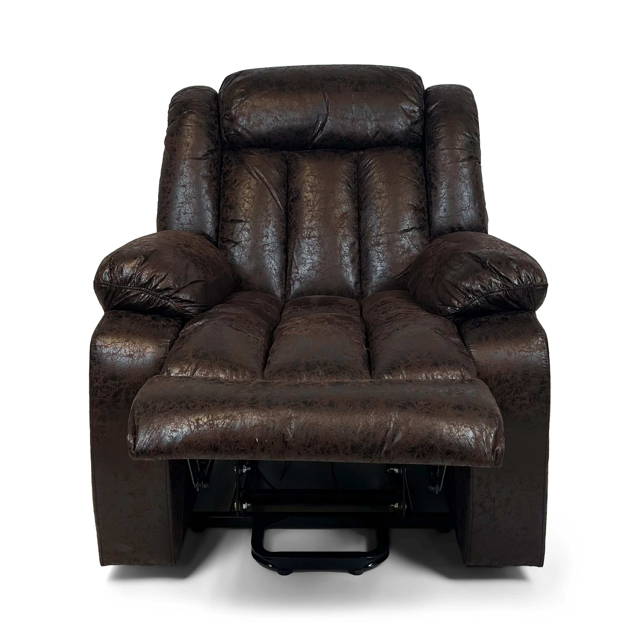Harper Dual Motor Heated Vibrating Massage Rise & Recliner | Brown - Image 6