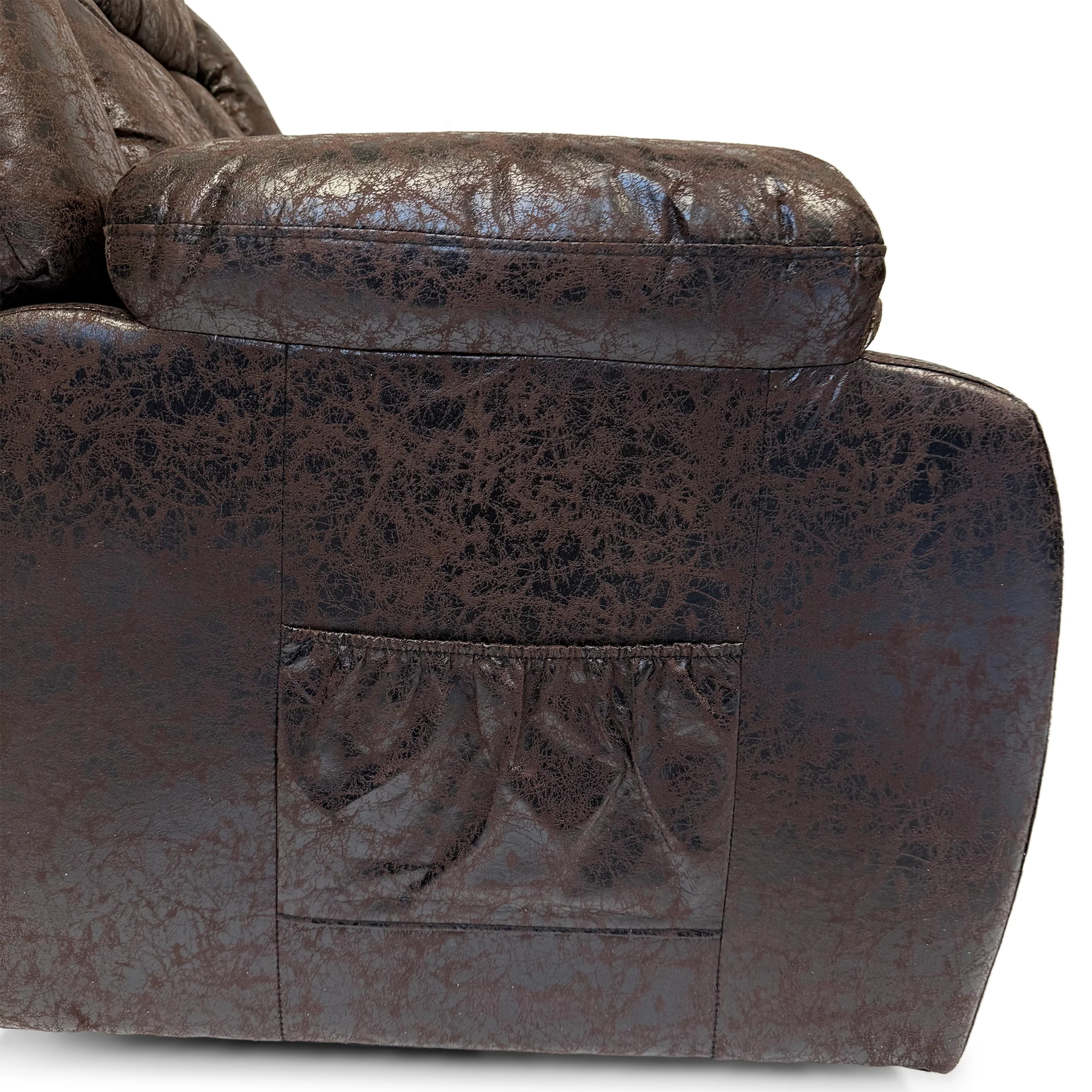 Harper Dual Motor Heated Vibrating Massage Rise & Recliner | Brown - Image 9