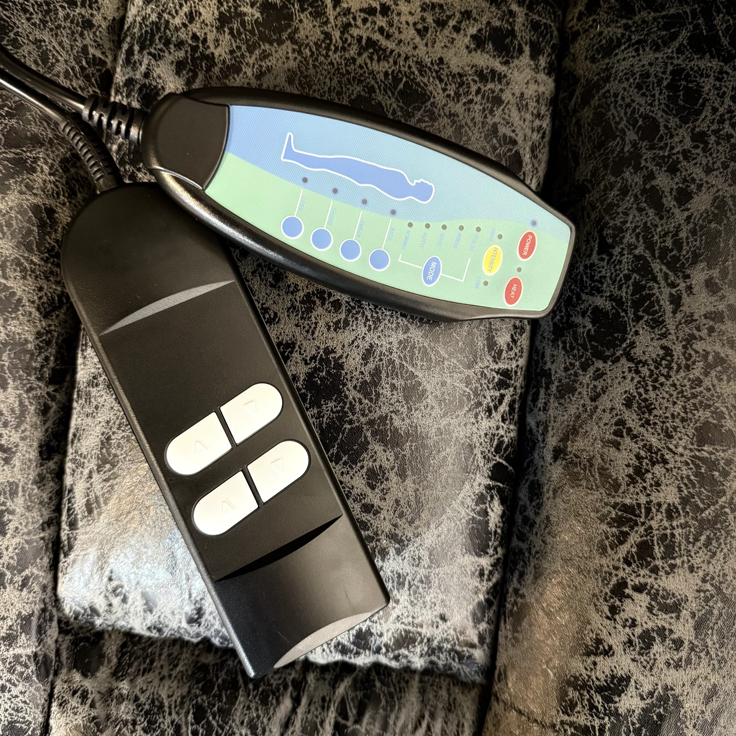 Harper Dual Motor Heated Vibrating Massage Rise & Recliner | Grey - Image 10