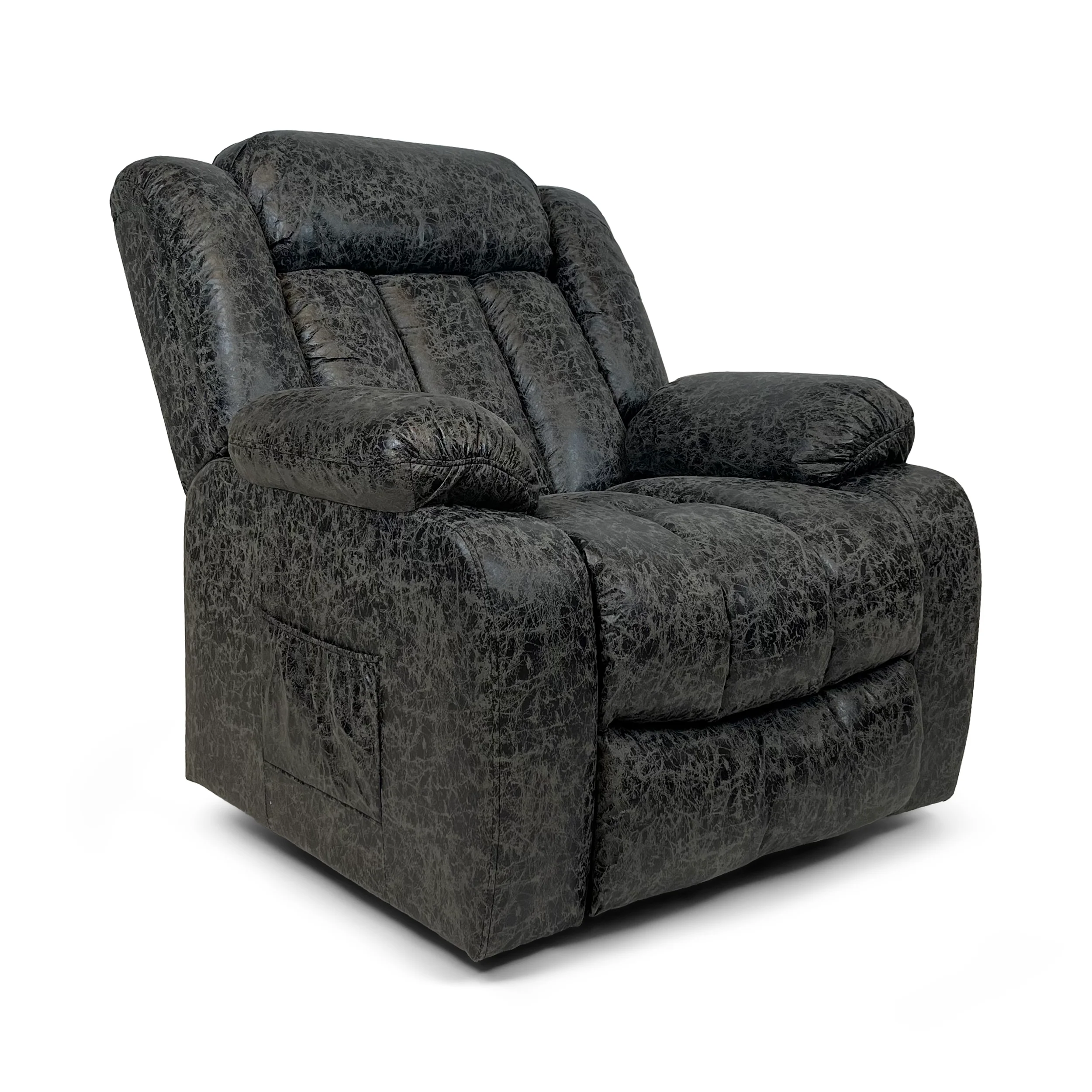 Harper Dual Motor Heated Vibrating Massage Rise & Recliner | Grey - Image 2