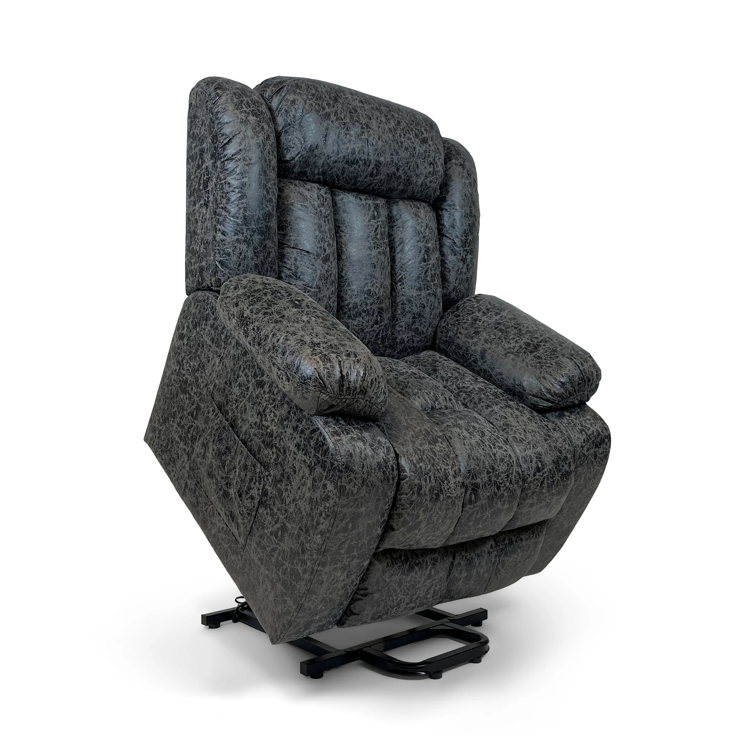 Harper Dual Motor Heated Vibrating Massage Rise & Recliner | Grey - Image 7