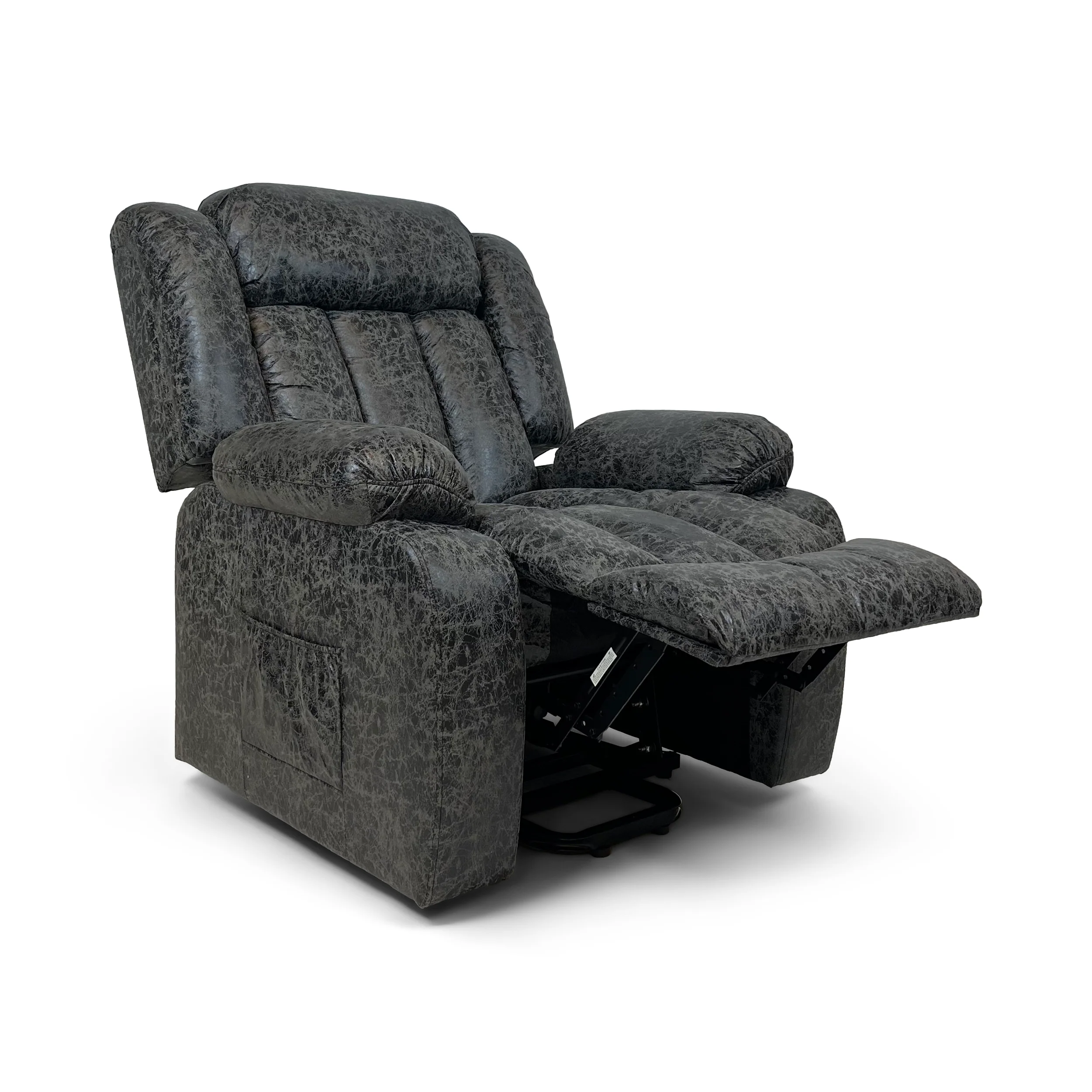 Harper Dual Motor Heated Vibrating Massage Rise & Recliner | Grey - Image 8