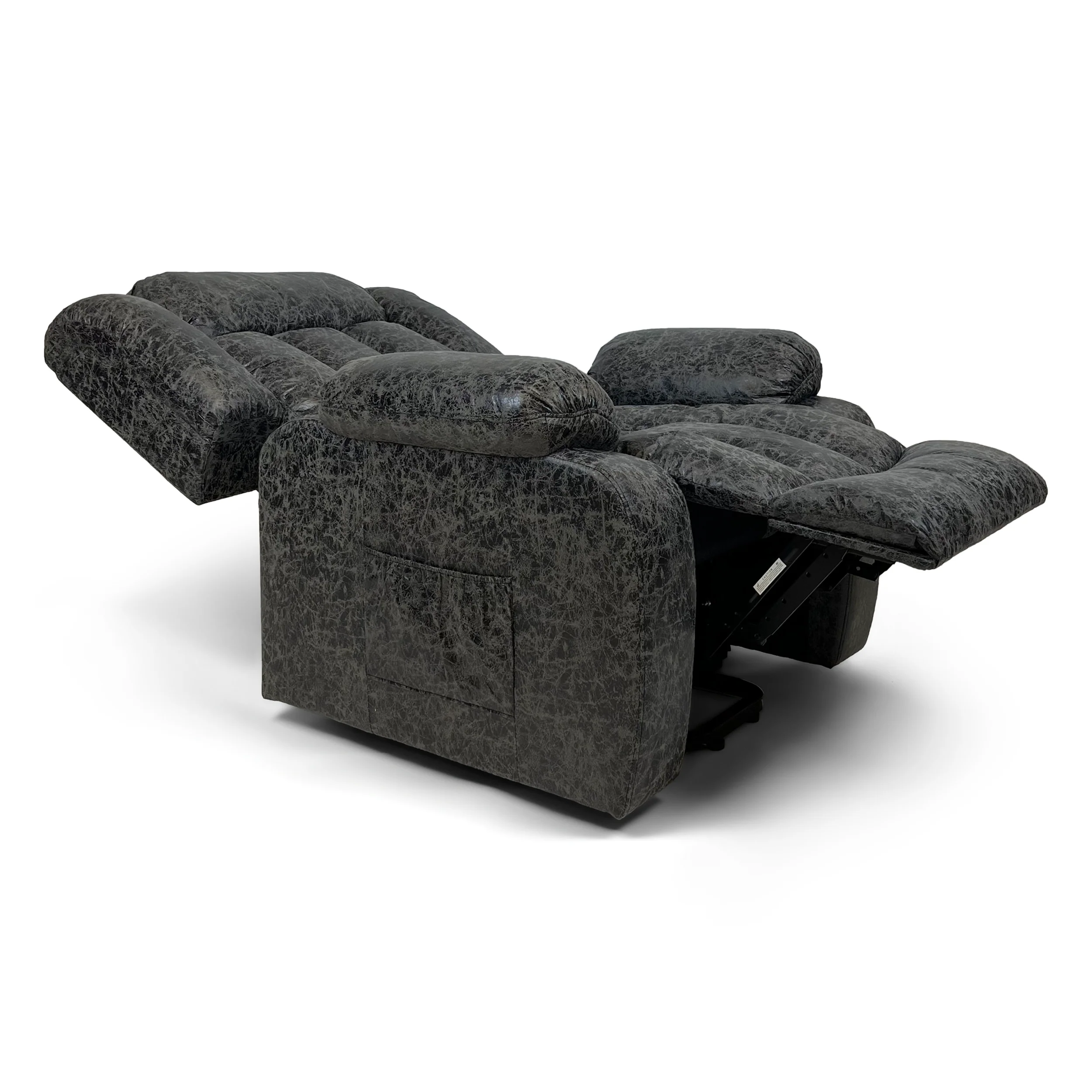 Harper Dual Motor Heated Vibrating Massage Rise & Recliner | Grey - Image 9