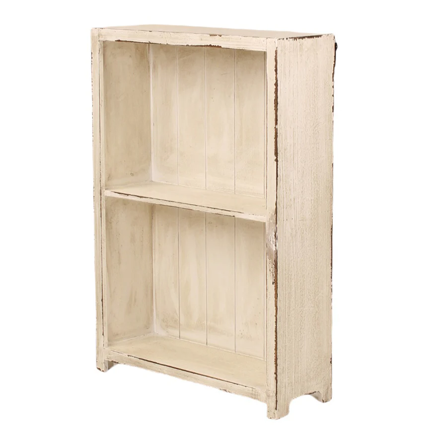 Heritage Distressed White Small Bookcase - Image 2