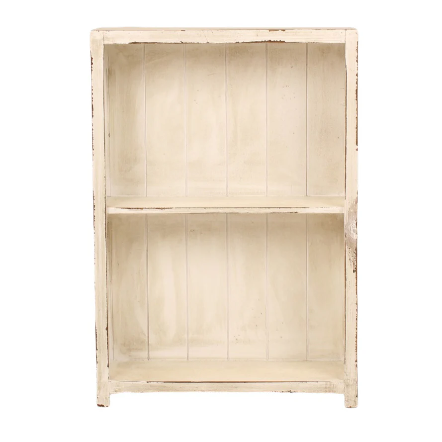 Heritage Distressed White Small Bookcase - Image 3
