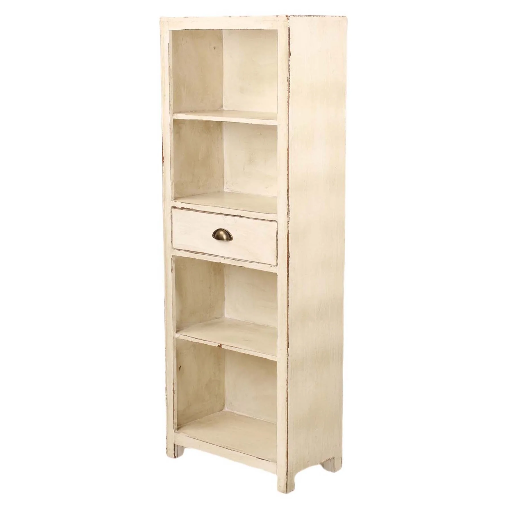 Heritage Distressed White Tall Bookcase - Image 3