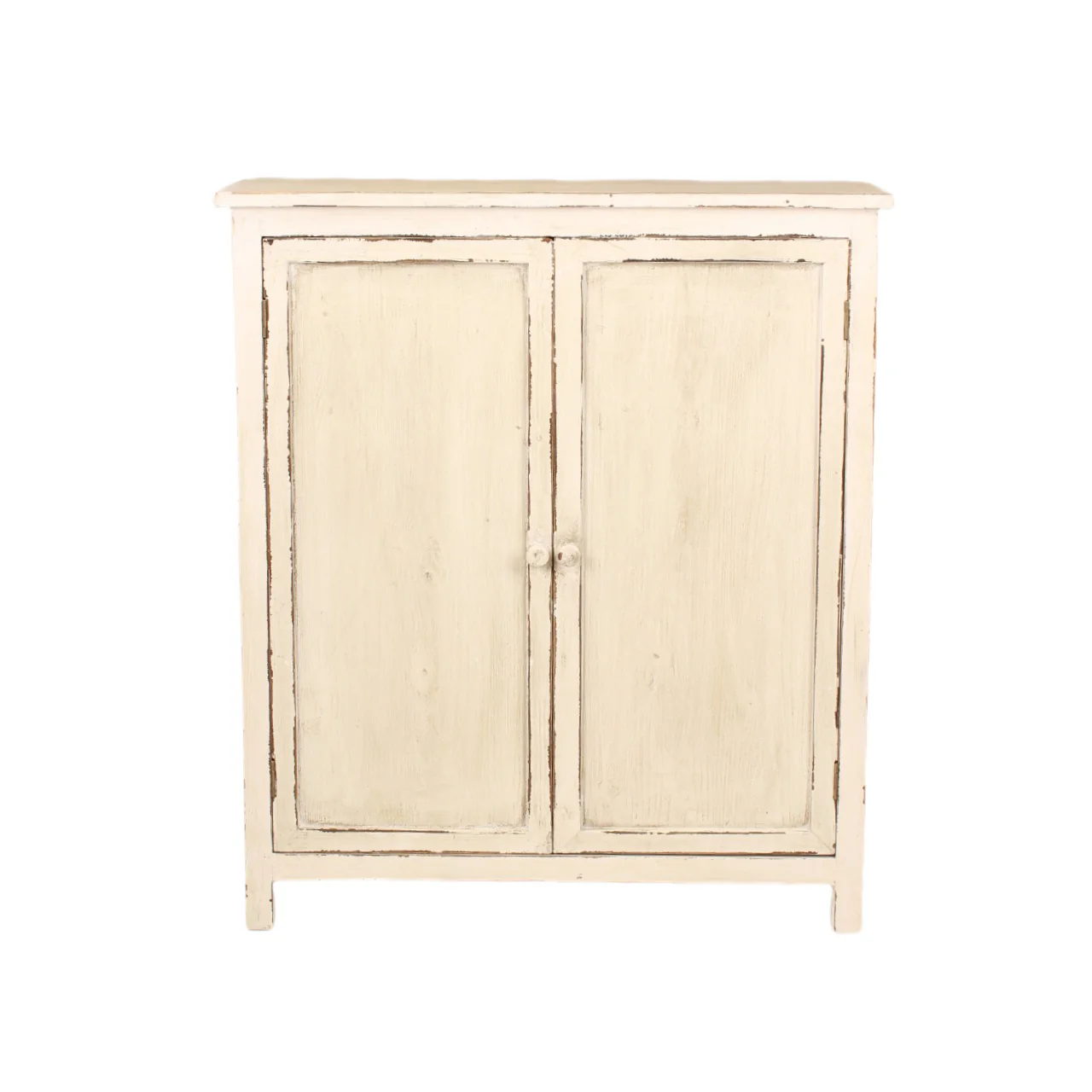 Heritage Distressed White Two Door Cabinet - Image 3