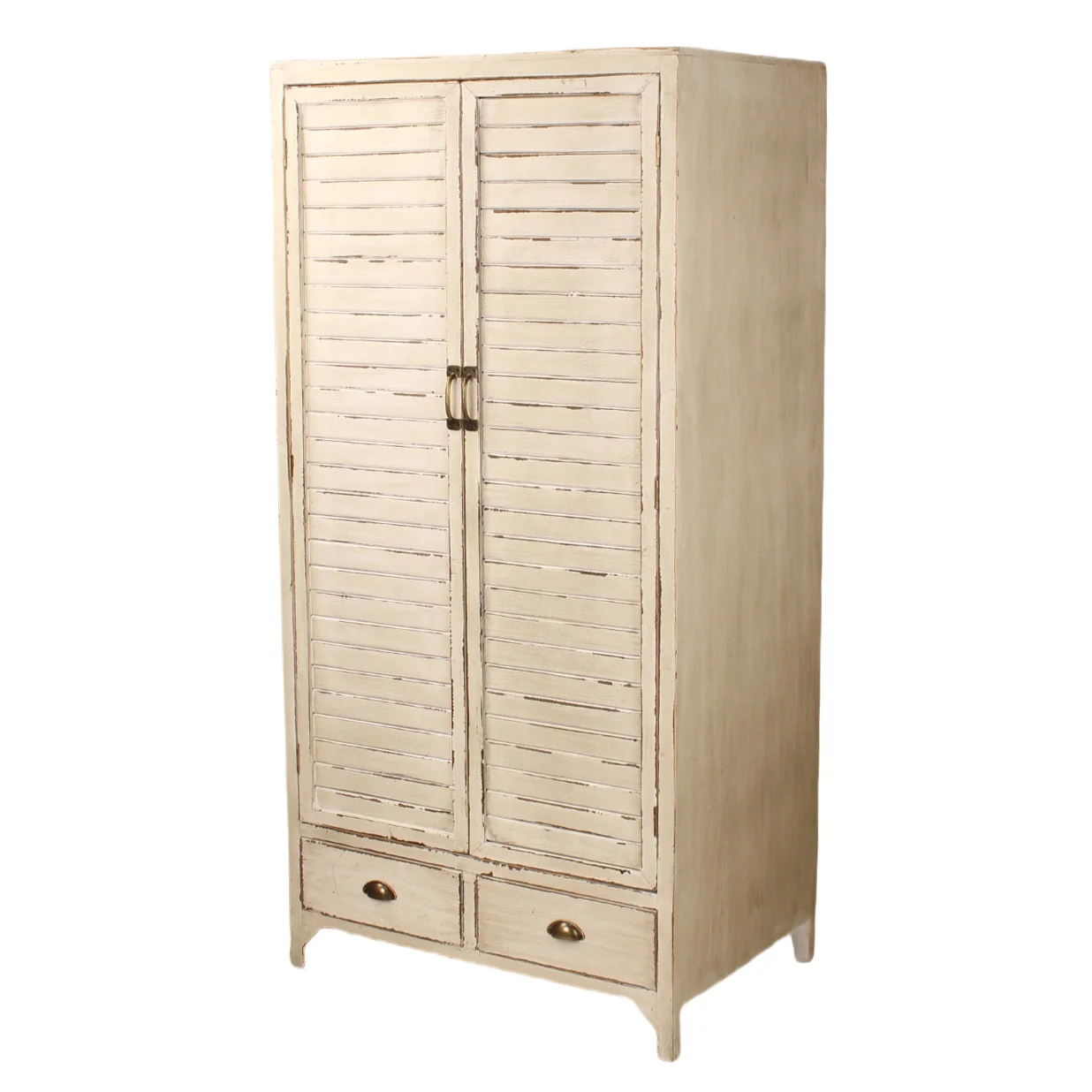 Heritage Distressed White Wardrobe - Image 3