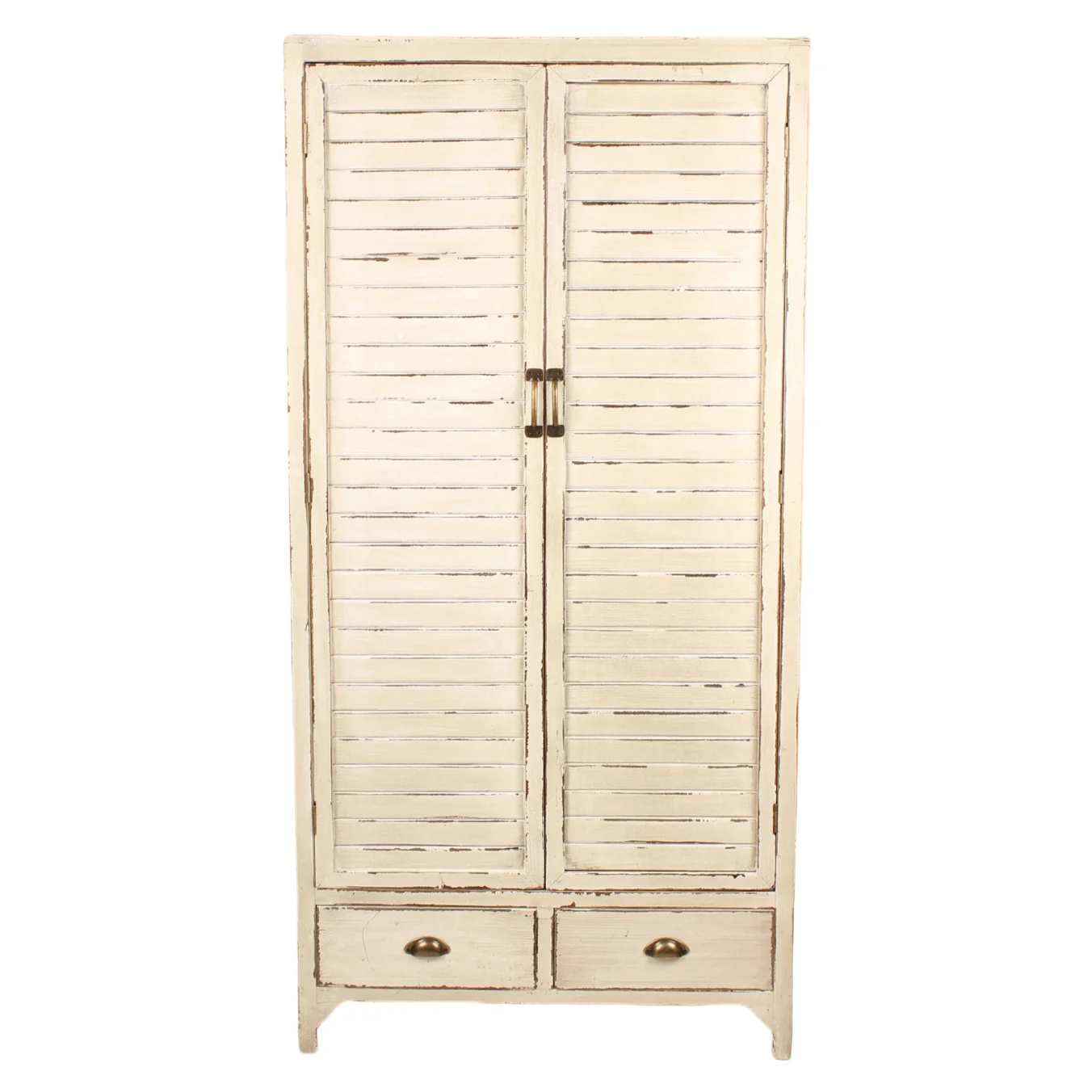 Heritage Distressed White Wardrobe - Image 6