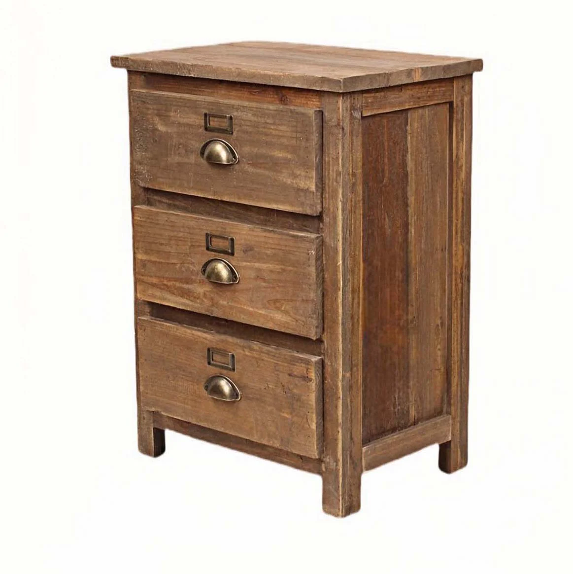Heritage Natural 3 Drawer Bedside - Image 3