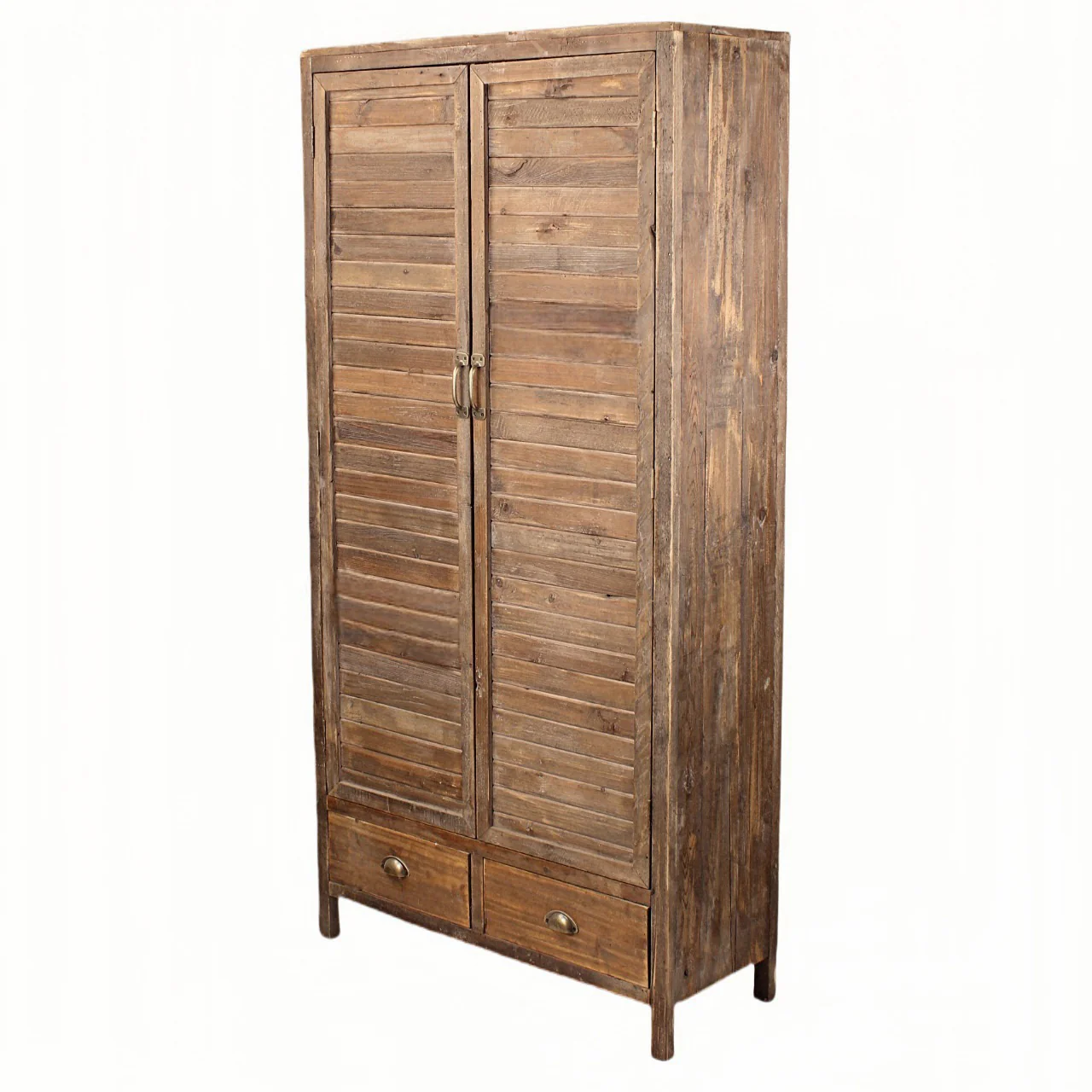 Heritage Natural Two Drawer Tall Cupboard - Image 3
