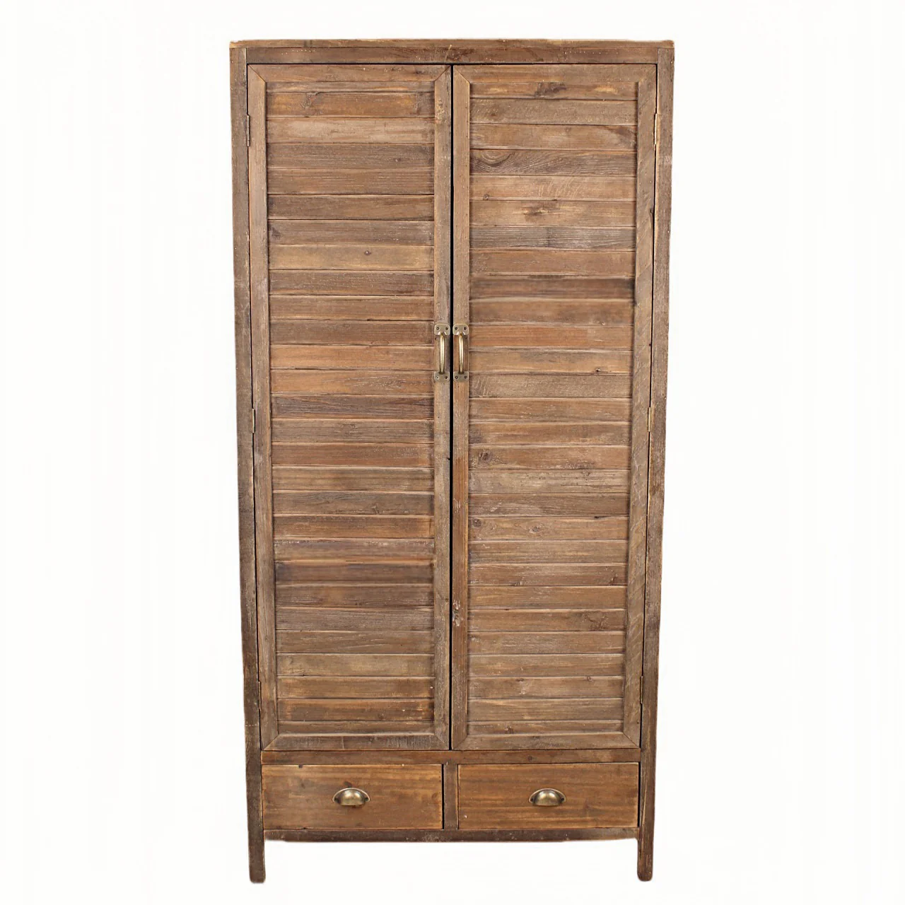 Heritage Natural Two Drawer Tall Cupboard - Image 4