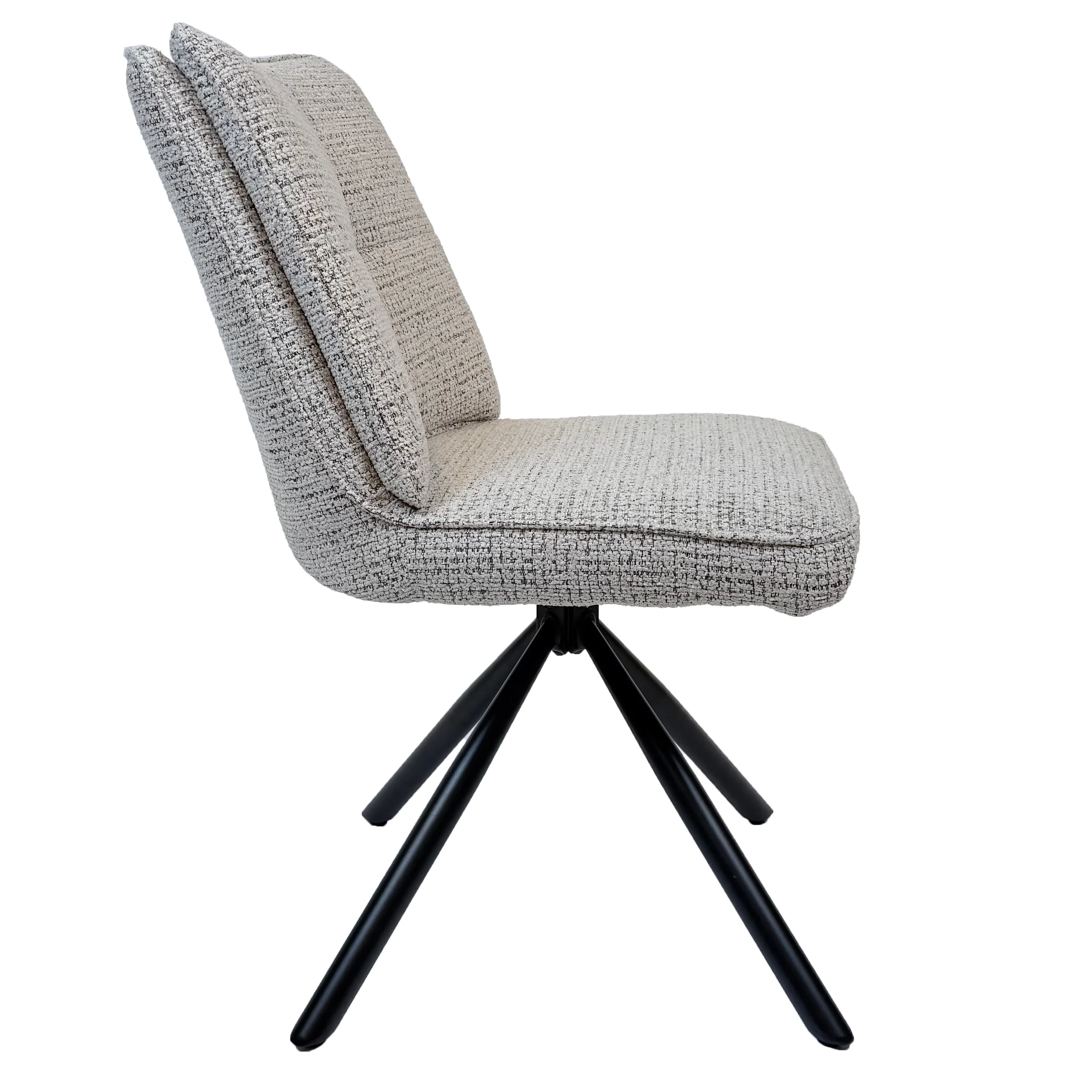 Houston Boucle Dining Chair | Smudge Grey - Image 4