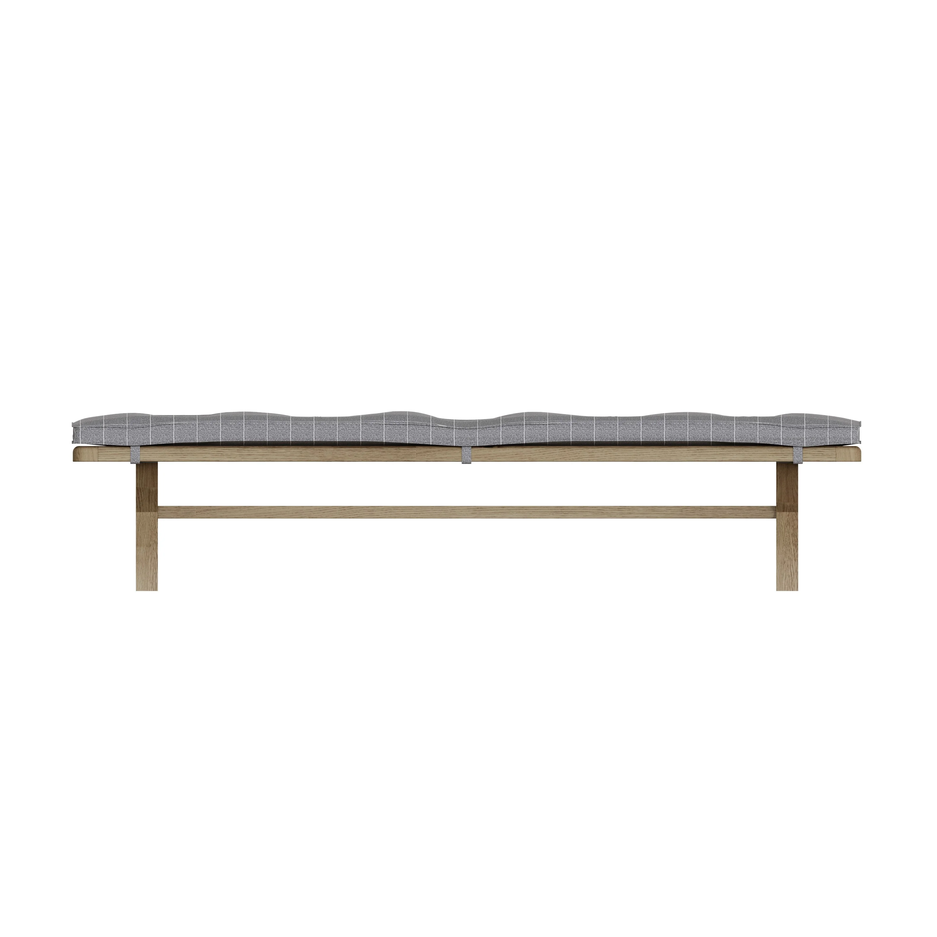 Hove Smoked Oak 2.5m Cross Leg Bench - Image 3