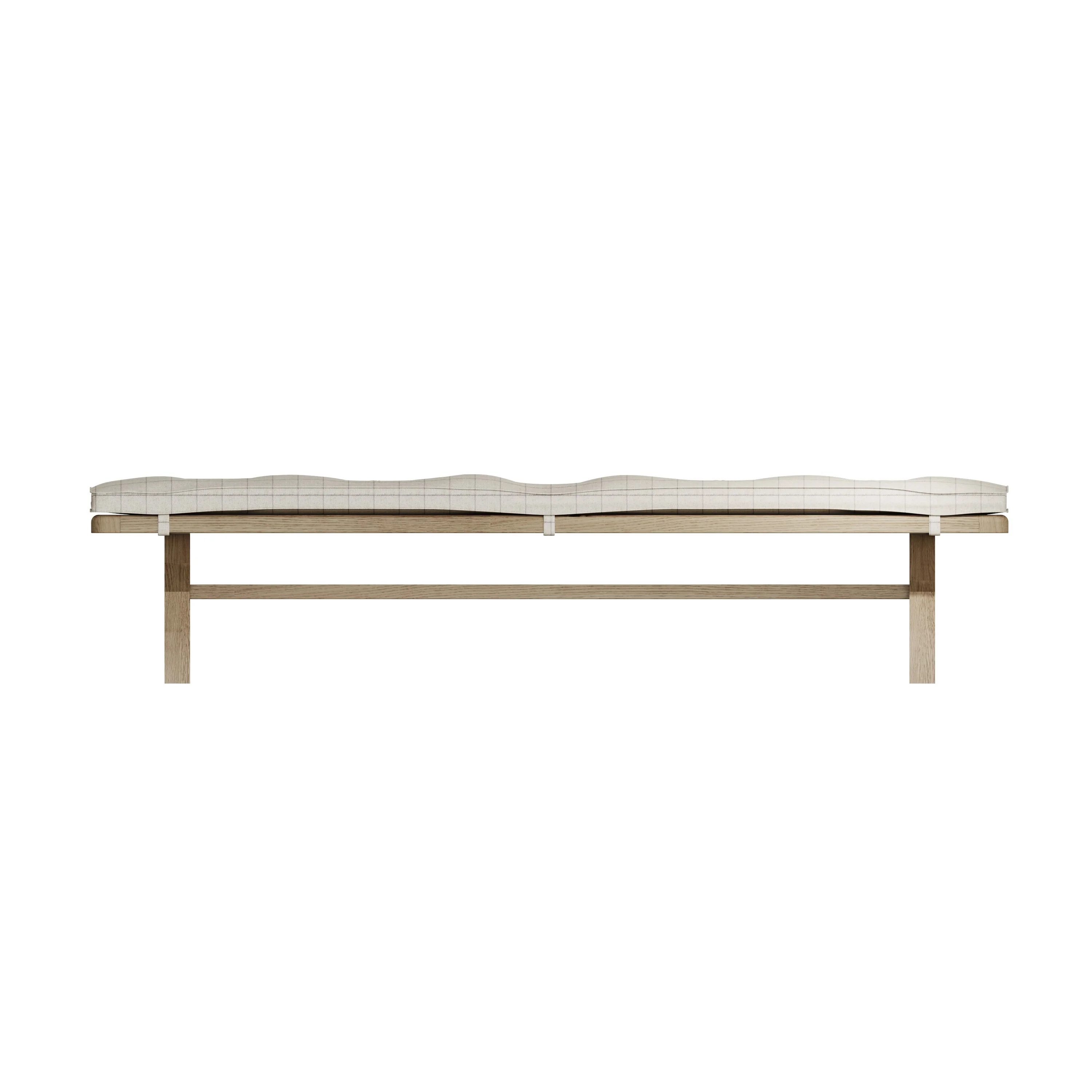 Hove Smoked Oak 2.5m Cross Leg Bench - Image 5