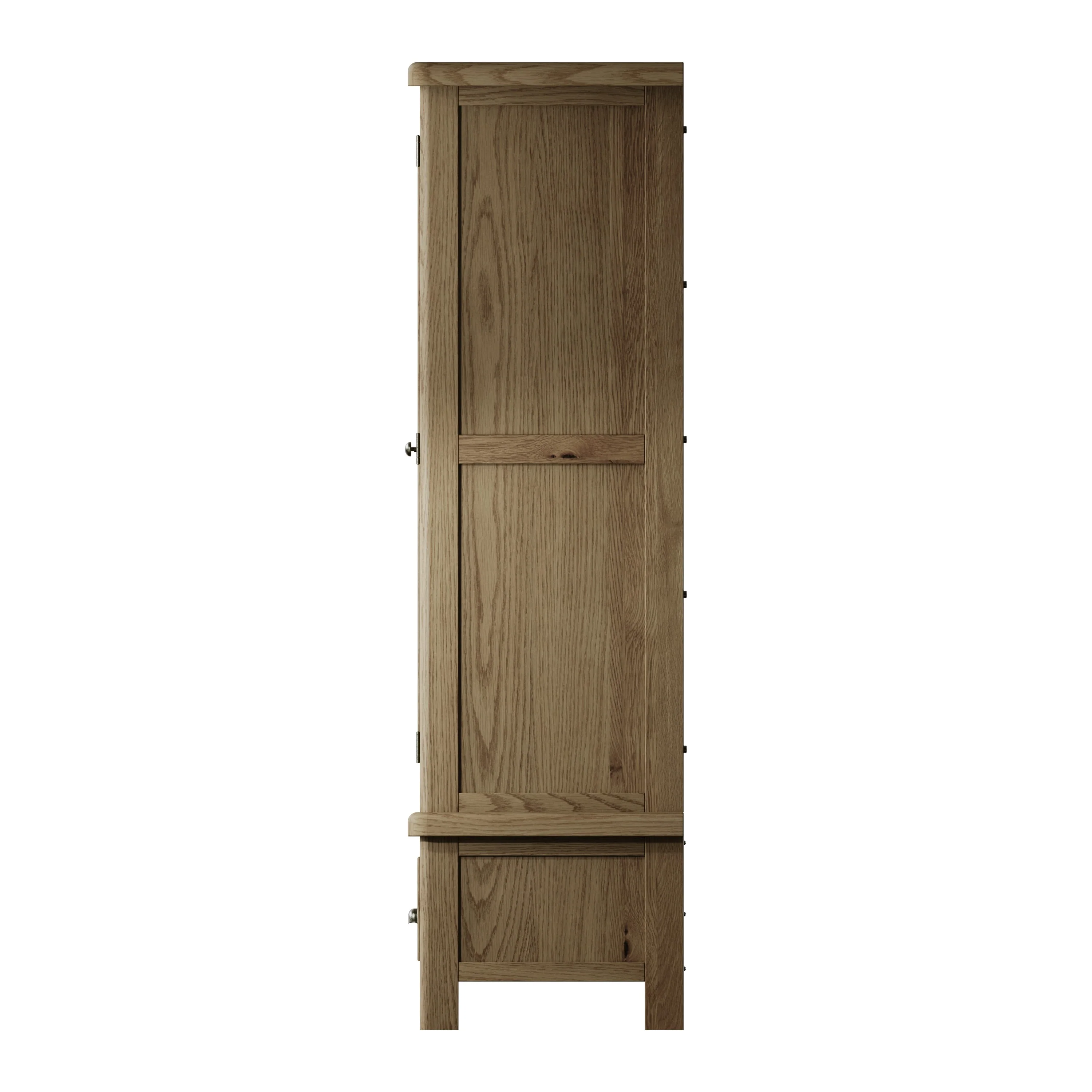 Hove Smoked Oak 2 Door Wardrobe with Drawer - Image 5