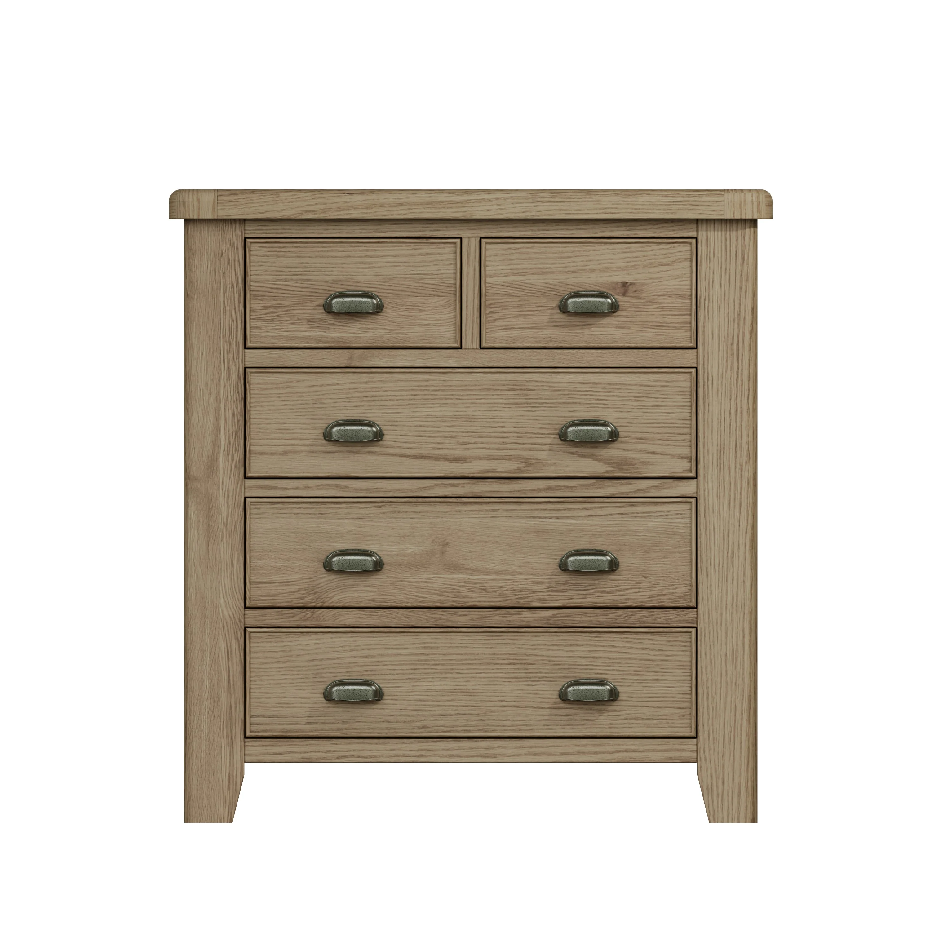 Hove Smoked Oak 2 Over 3 Chest of Drawers - Image 2