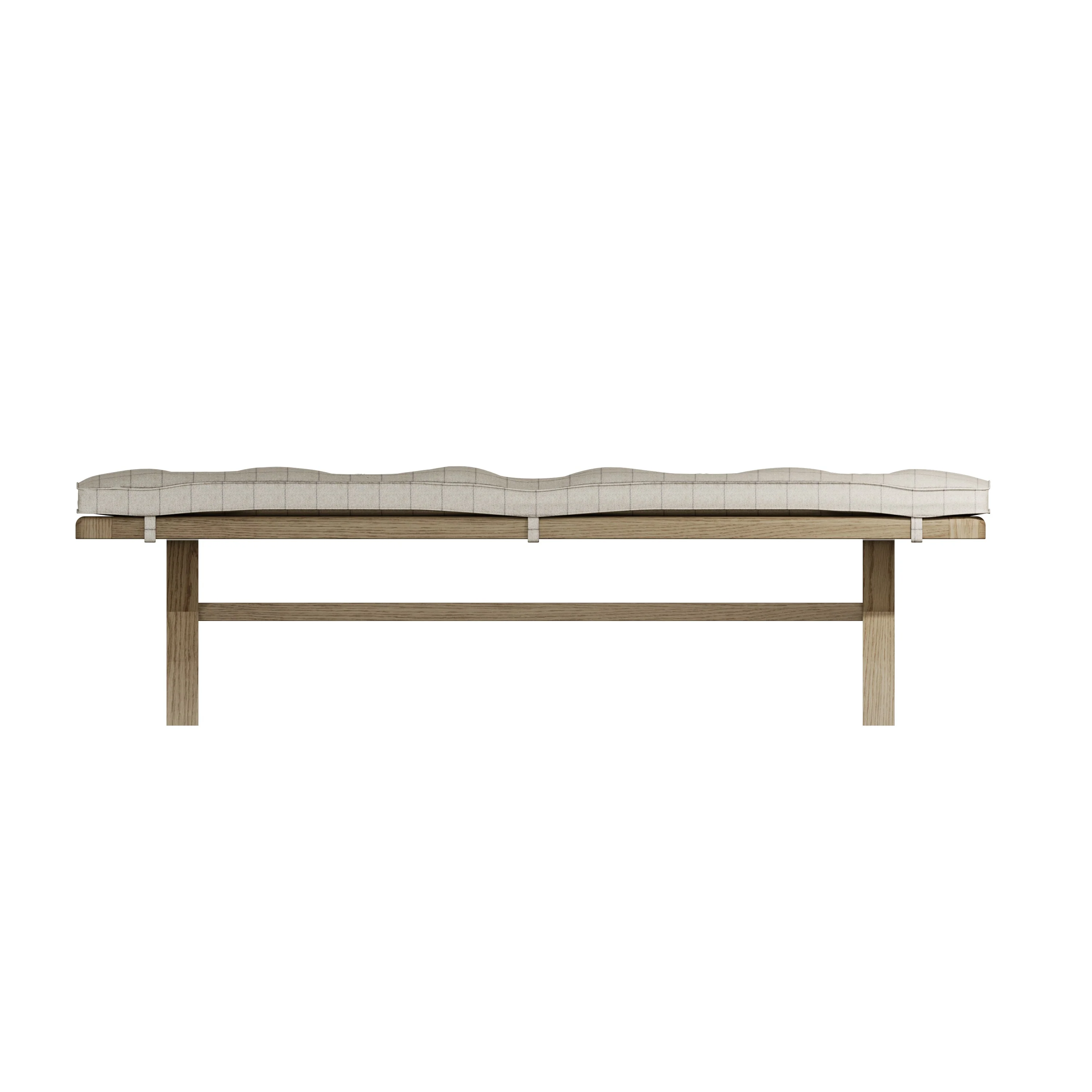 Hove Smoked Oak 2m Cross Leg Bench - Image 7