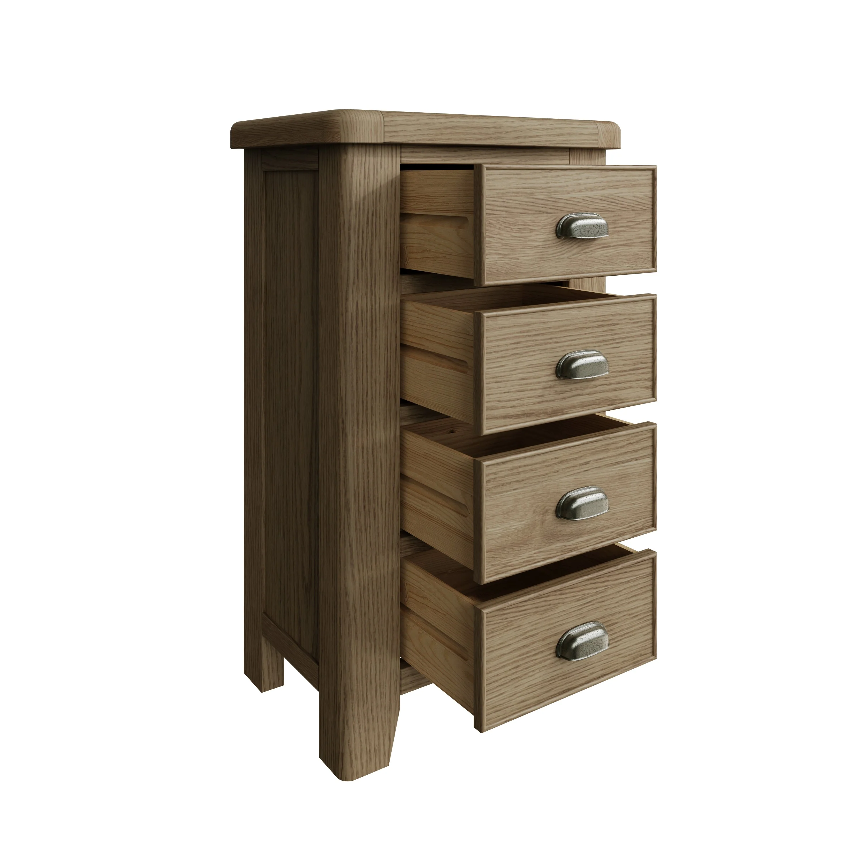 Hove Smoked Oak 4 Drawer Chest - Image 4