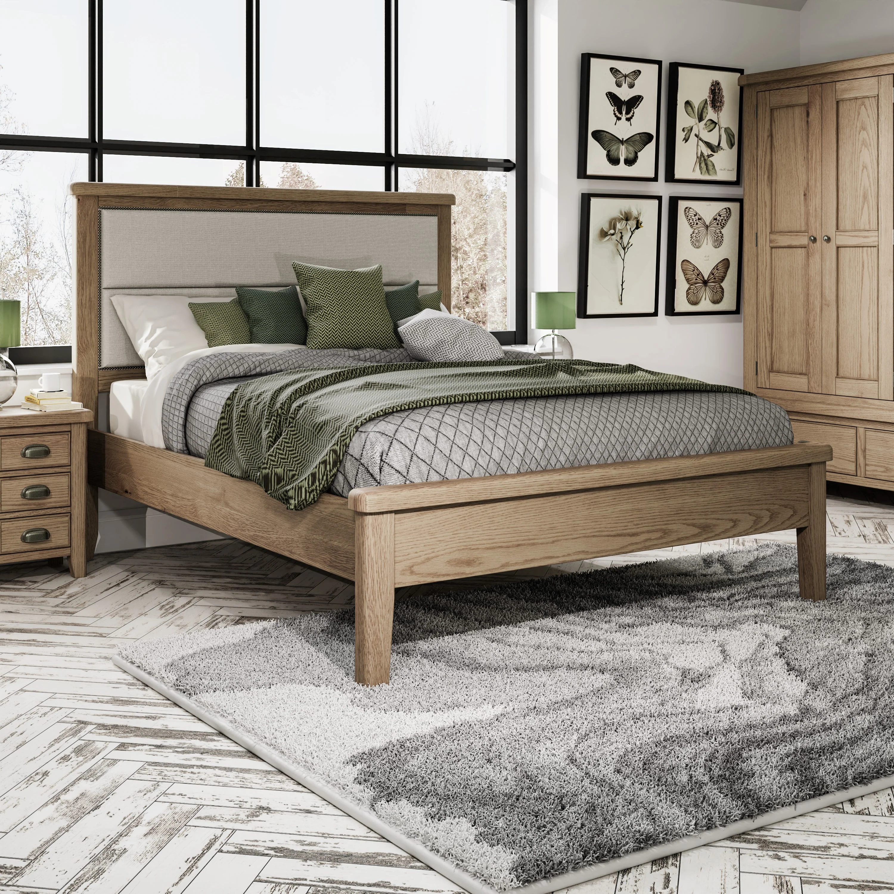 Hove Smoked Oak 5ft Kingsize Bed